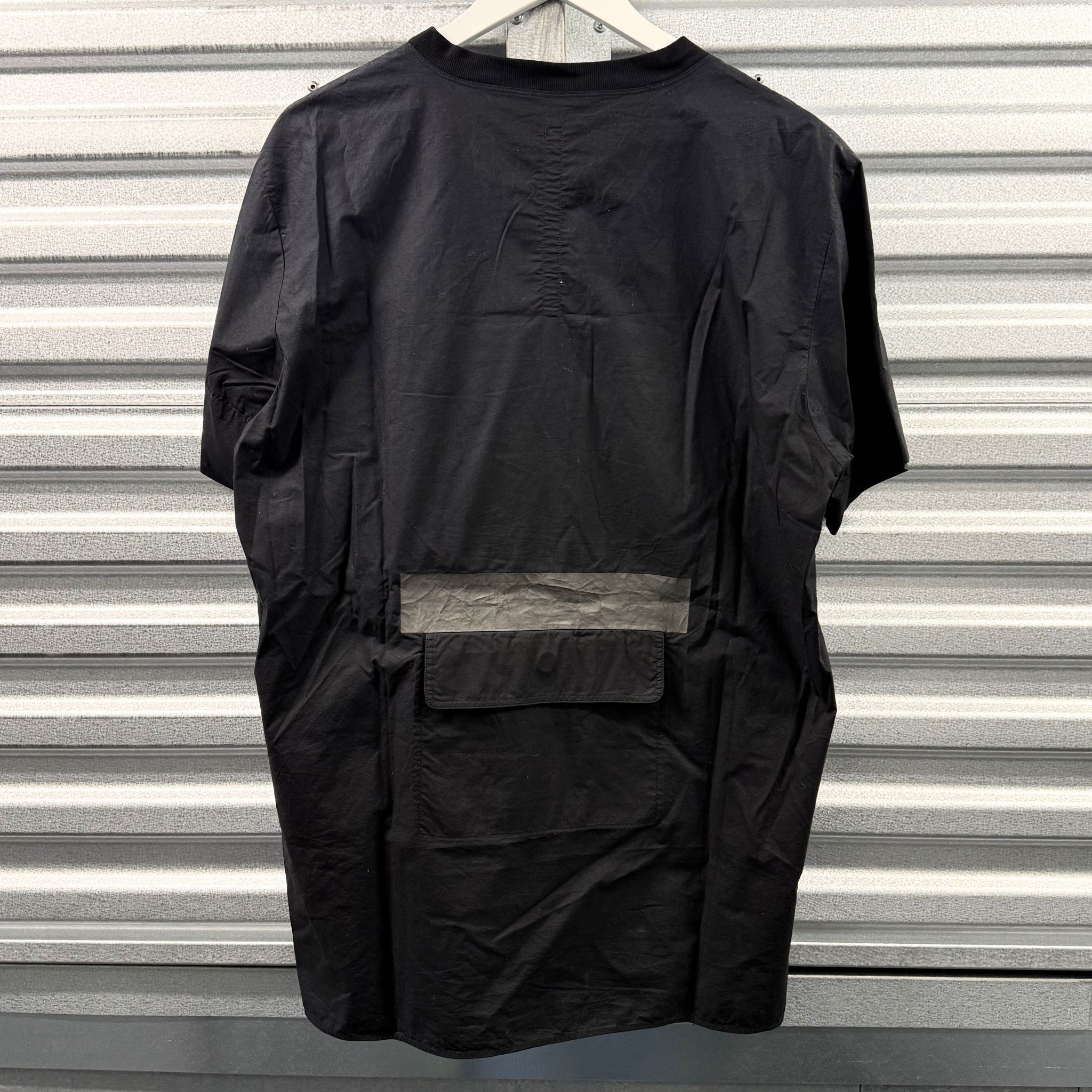 Silent By Damir Doma DAMIR DOMA SILENT BLACK COTTON BLEND BACK POCKET T SHIRT Size US L / EU 52-54 / 3 - 1 Thumbnail