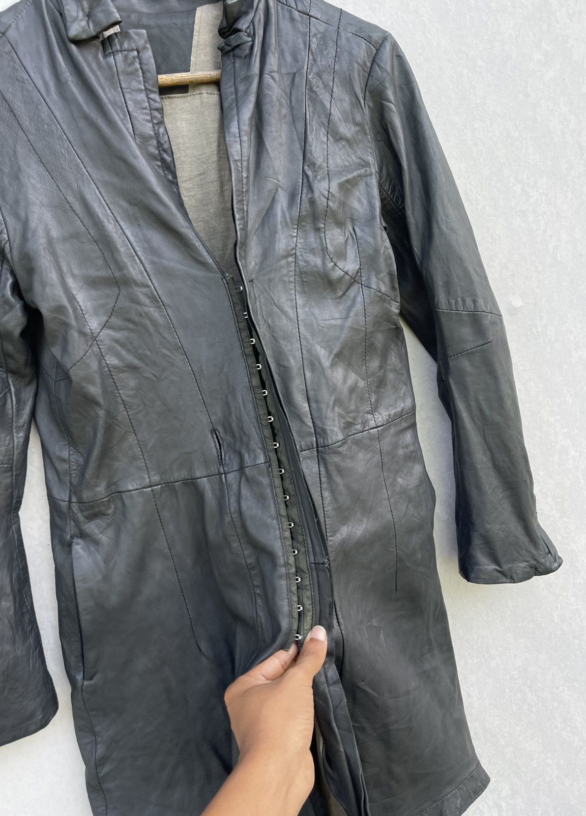 If Six Was Nine × Japanese Brand × KMRii 🔥VINTAGE HOCQUY SHEEP LEATHER COAT/JACKET Size US S / EU 44-46 / 1 - 15 Thumbnail
