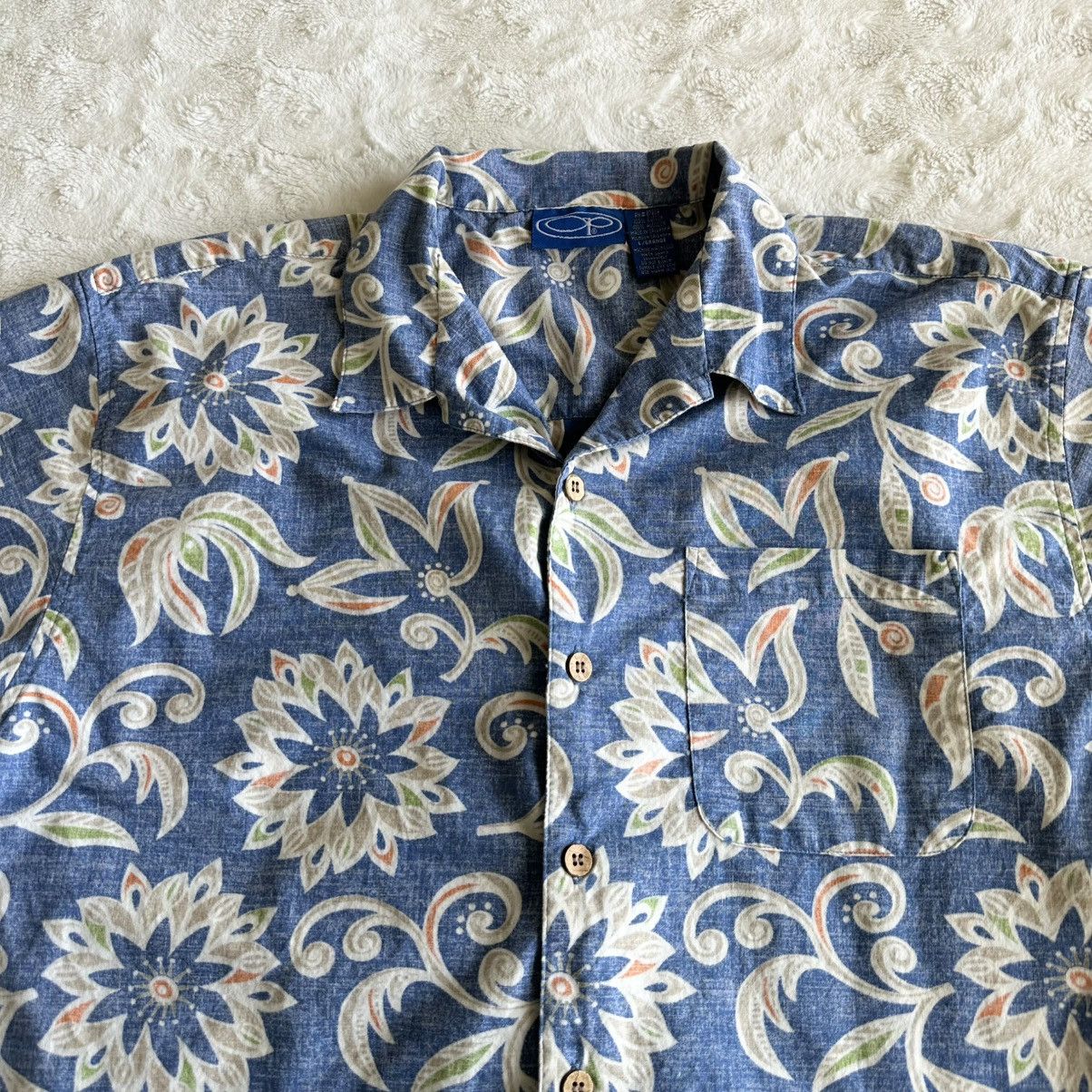 Ocean Pacific Vintage Ocean Pacific OP Hawaiian Shirt Men Large Blue Aloha Size US L / EU 52-54 / 3 - 4 Thumbnail