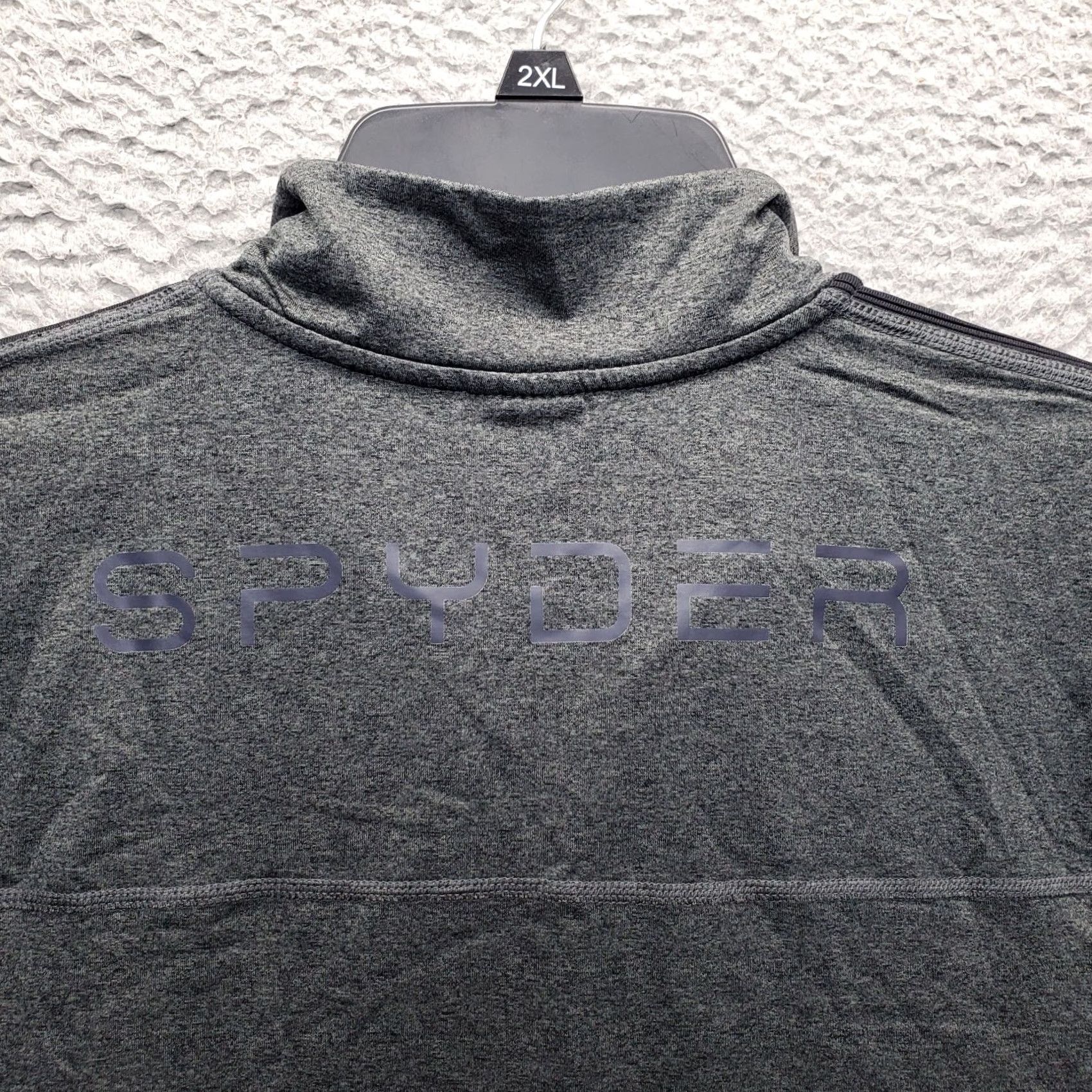 Spyder Spyder Mens Shirt L Gray Long Sleeve Mock Neck 1/4 Zip Activewear Stretch Size US L / EU 52-54 / 3 - 7 Thumbnail