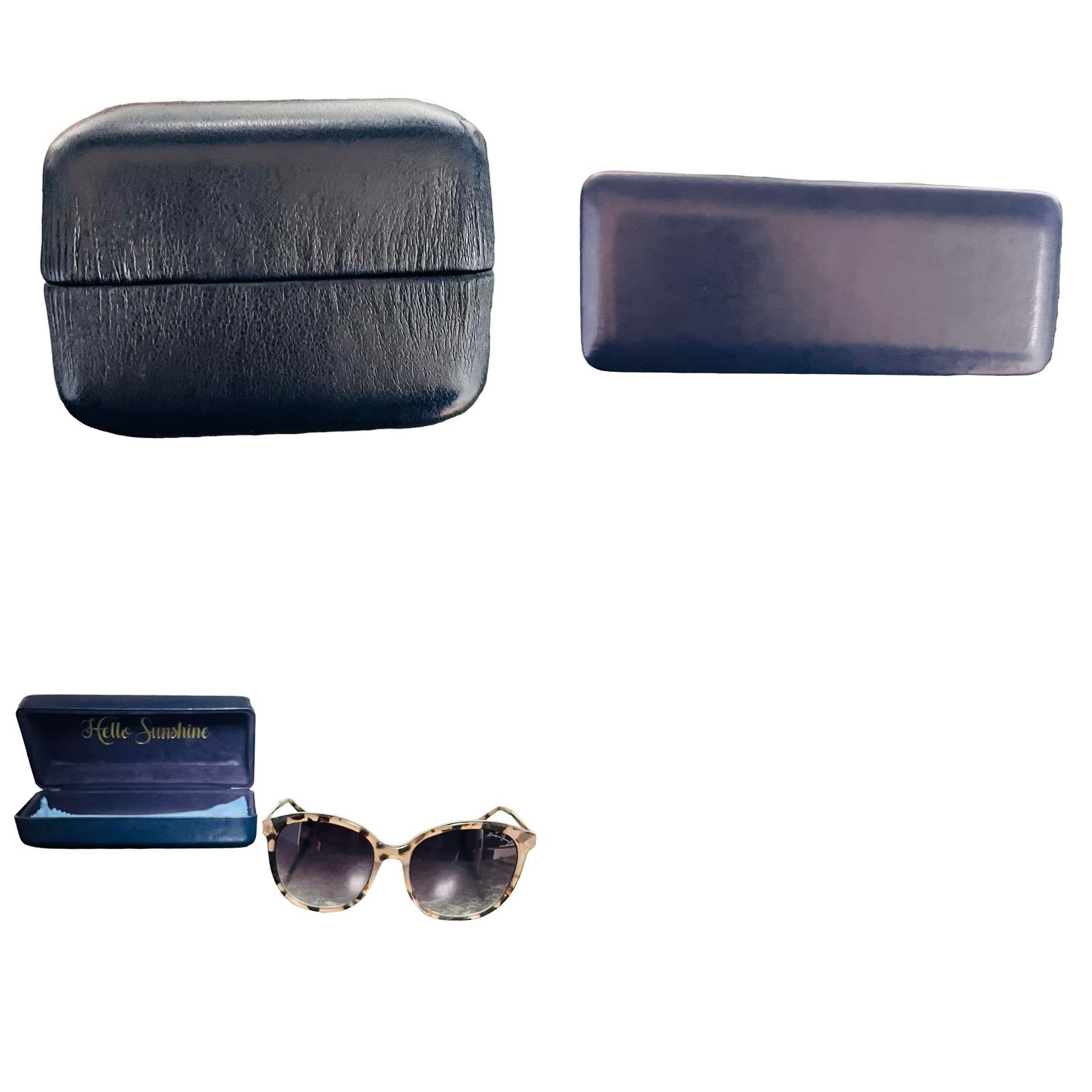 Vintage Draper James CHARLOTTE Tan Tortoise Tiger Designer Black Sunglasses SU001123 Womens Aviator Round UV 100% Gradient Lens Size ONE SIZE - 11 Thumbnail