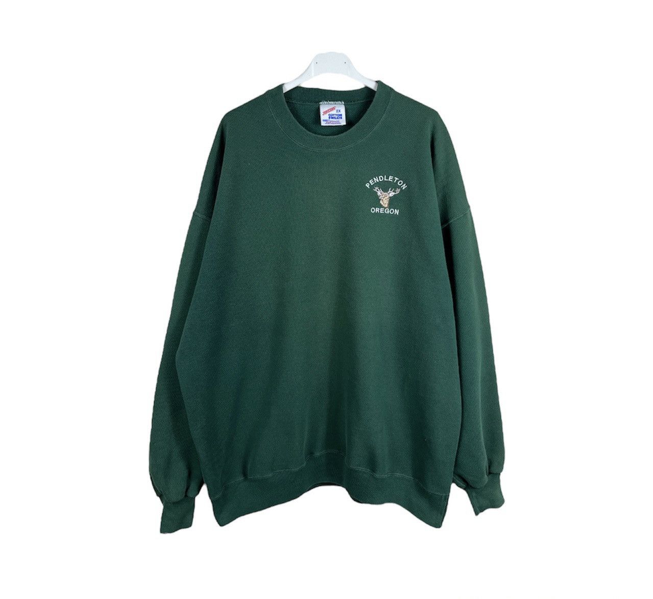 Jerzees × Pendleton × Vintage Vintage Jerzees Pendleton Oregon deer sweatshirt made in USA Size US XXL / EU 58 / 5 - 1 Thumbnail