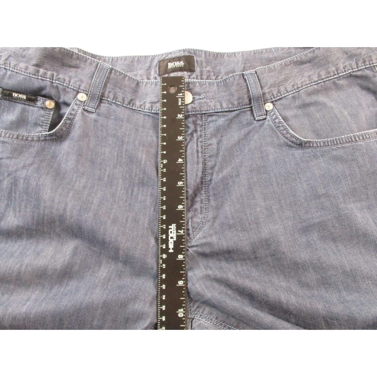 Hugo Boss Hugo Boss Jeans Mens 38x30 Blue Rinse Stretch Straight Leg Size US 38 / EU 54 - 10 Thumbnail