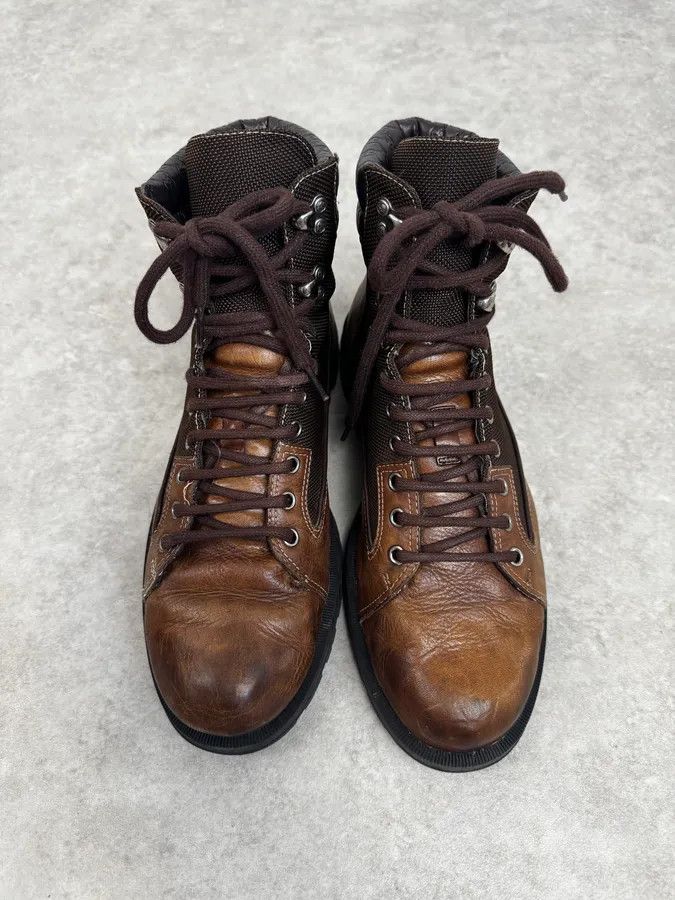 Gucci 2000s Gucci Brown Hybrid Leather Hiking Boots Size US 10 / IT 40 - 4 Thumbnail