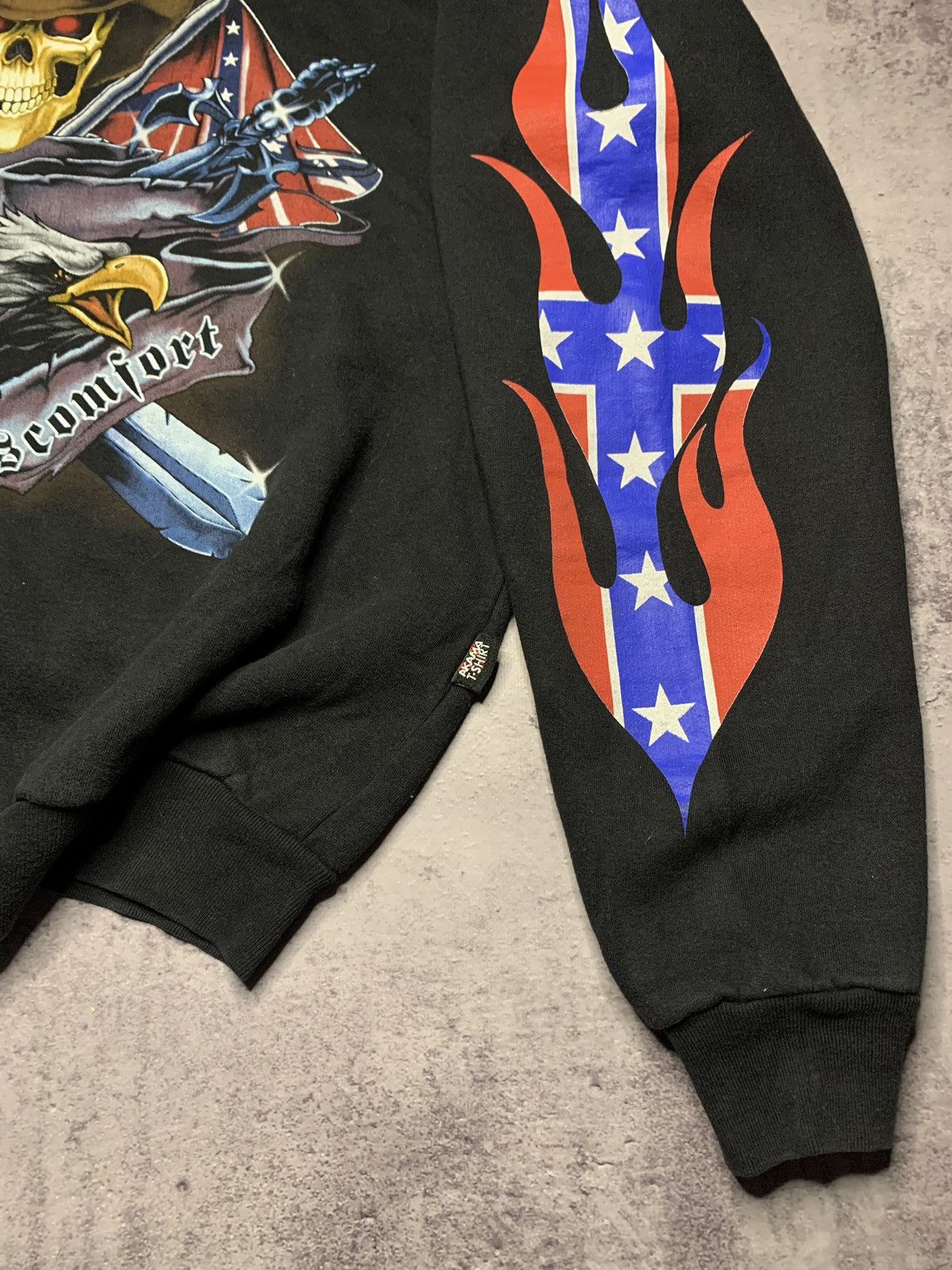 Band Tees Confederate Flag Hoodie “Rebel Southern Discomfort” Size US XL / EU 56 / 4 - 8 Thumbnail