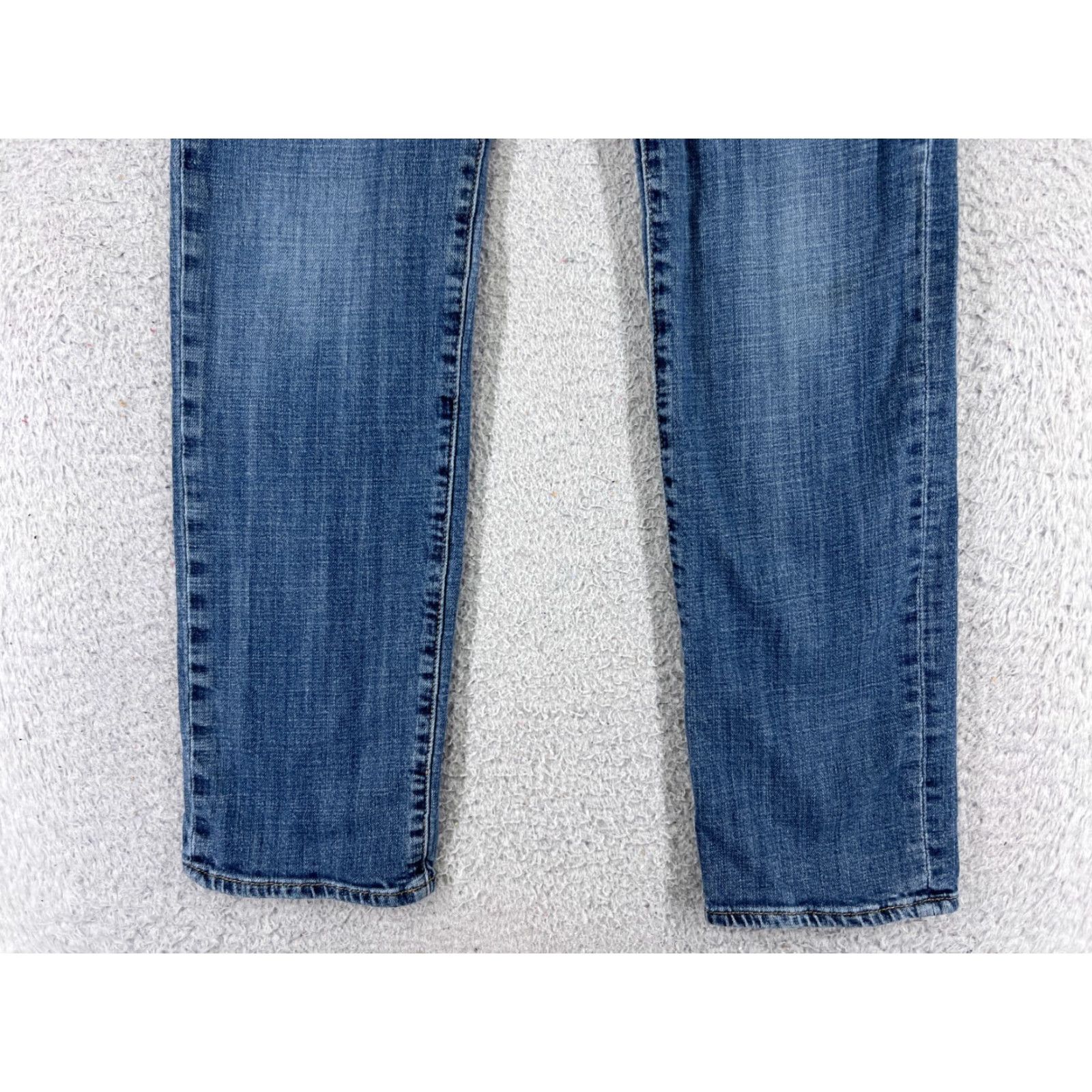 7 For All Mankind 7 For All Mankind Jeans Women 16 Blue Denim Mid Rise Straight 5-Pocket Cotton Denim Shirt? Size 38" / US 16 / IT 52 - 2 Thumbnail