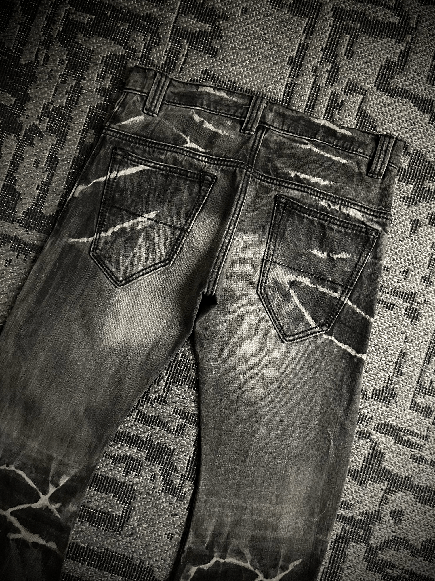 BUFFALO BOBS Johnny Wolf x Buffalo Bobs J-cut Claw Mark Flared Jeans Size US 32 / EU 48 - 7 Thumbnail