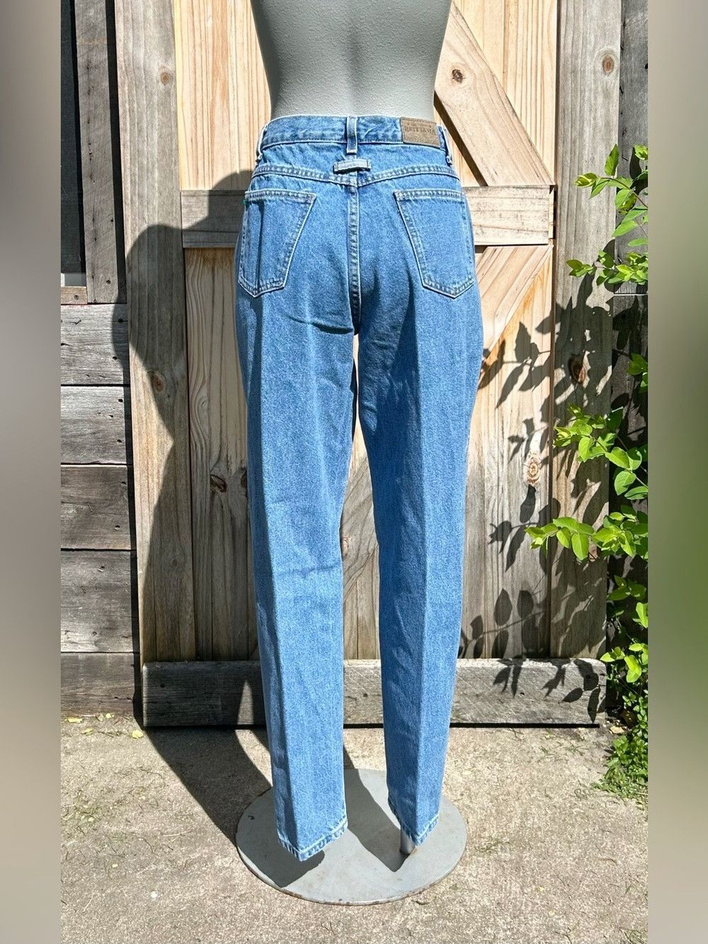 Other Vintage 90s Brittania High Waist Taper Pleated Baggy Jeans Size 28" / US 6 / IT 42 - 6 Thumbnail