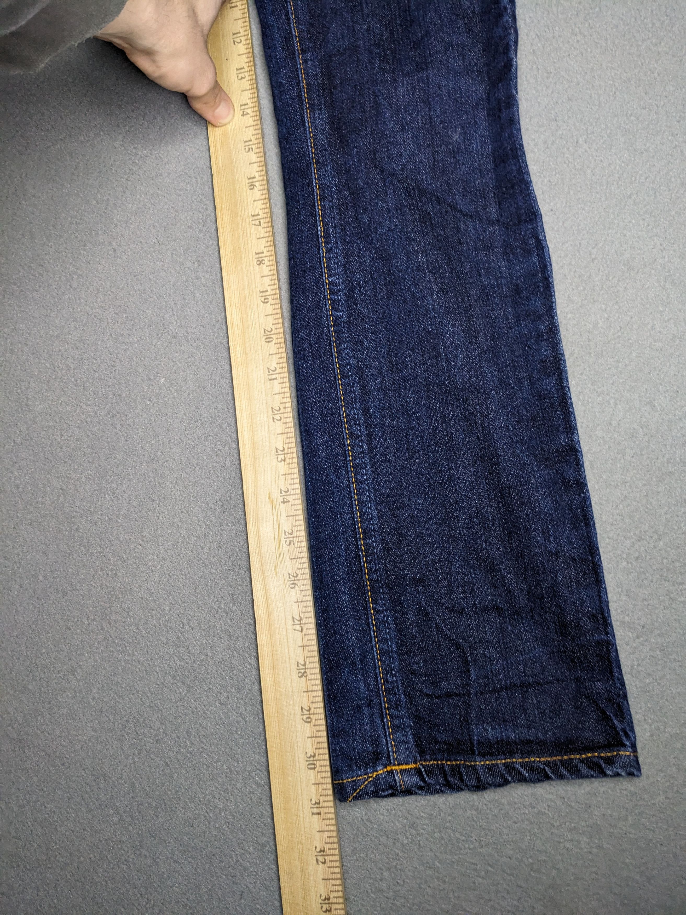 Nudie Jeans Nudie Jeans 30x31 Grim Tim Blue Denim Low Rise Slim Straight Size US 30 / EU 46 - 15 Thumbnail