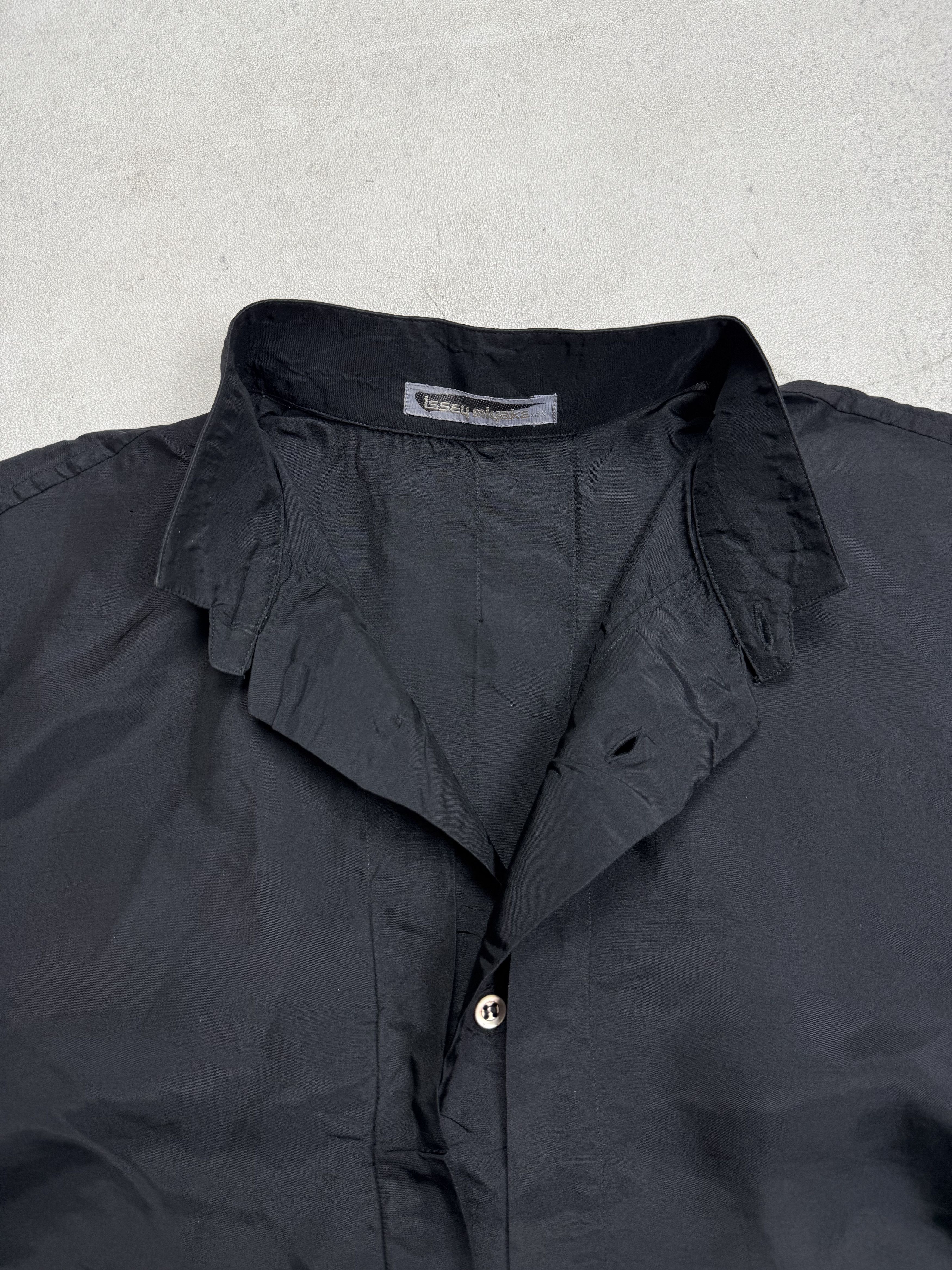 Issey Miyake Vintage 90s Issey Miyake Black Shirt Size US M / EU 48-50 / 2 - 8 Thumbnail