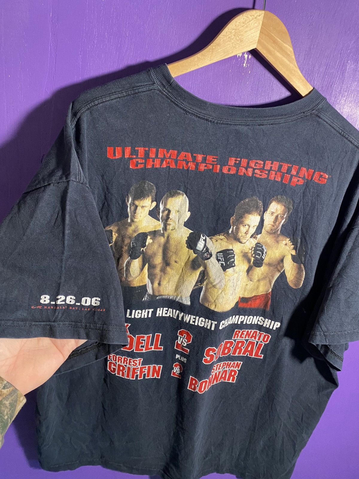 UFC Vintage 2006 UFC 62 Chuck liddell faded t-shirt Size US XXL / EU 58 / 5 - 3 Thumbnail