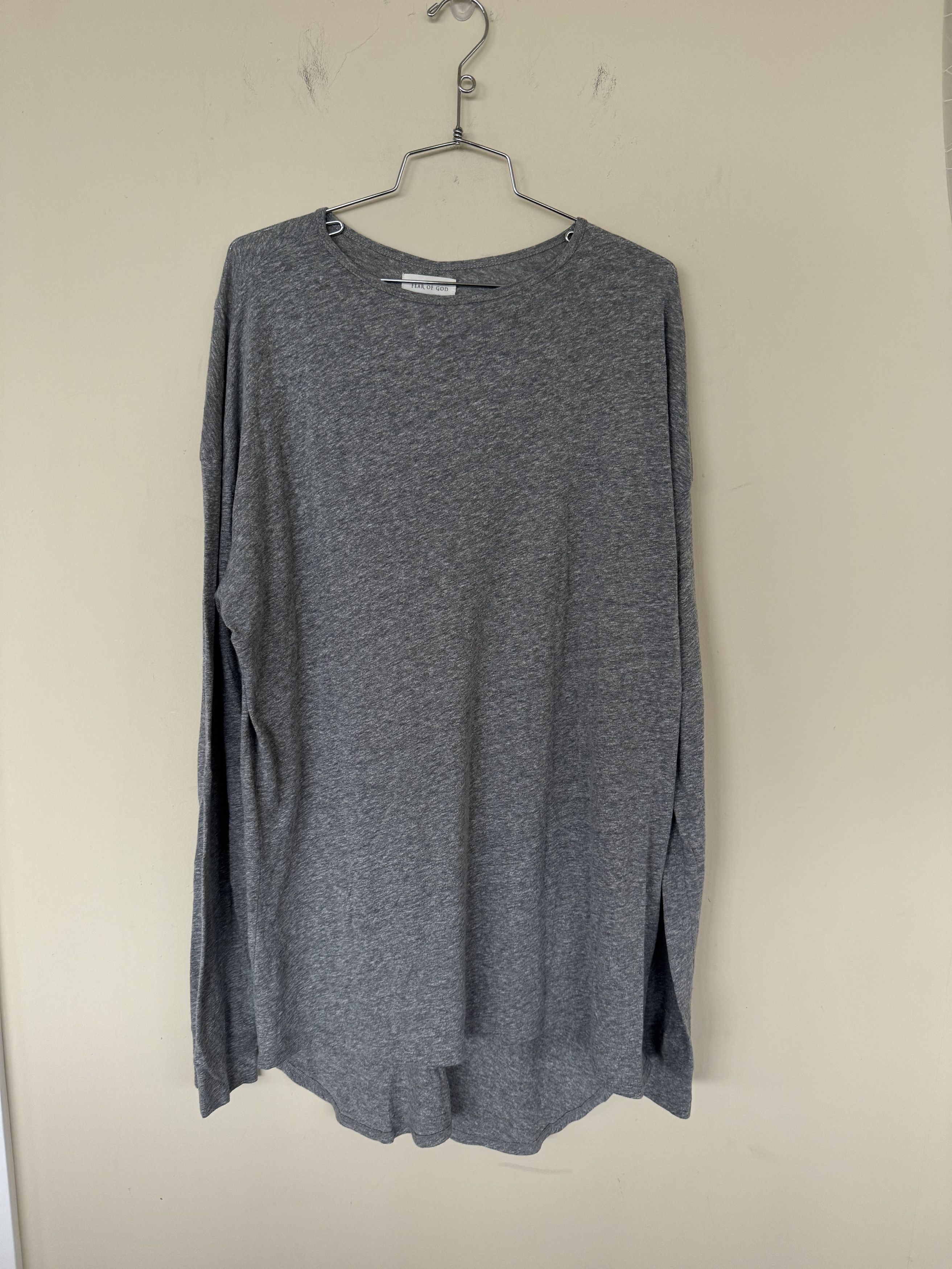 image of Fear Of God Gray Long Sleeve 4Th Collection in Grey, Men's (Size XL)