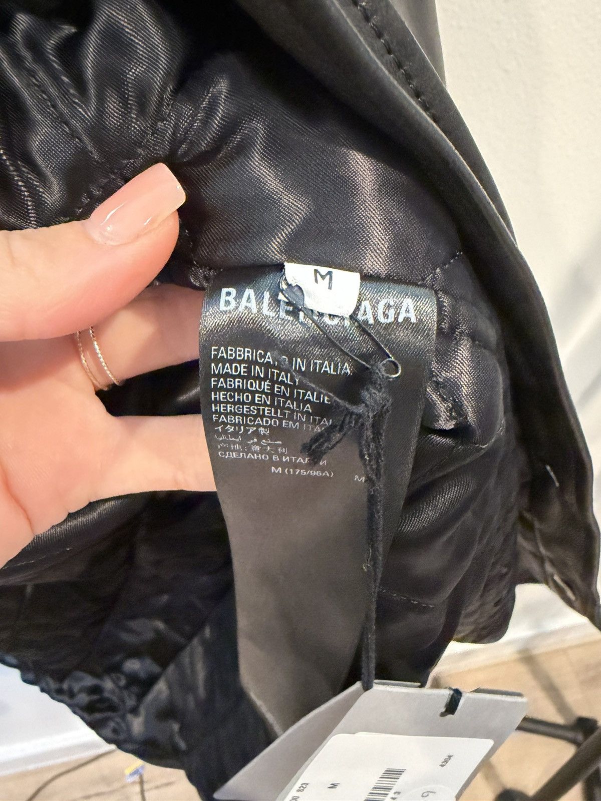 Balenciaga Balenciaga Smooth Soft Leather Padded Jacket Size US M / EU 48-50 / 2 - 4 Thumbnail
