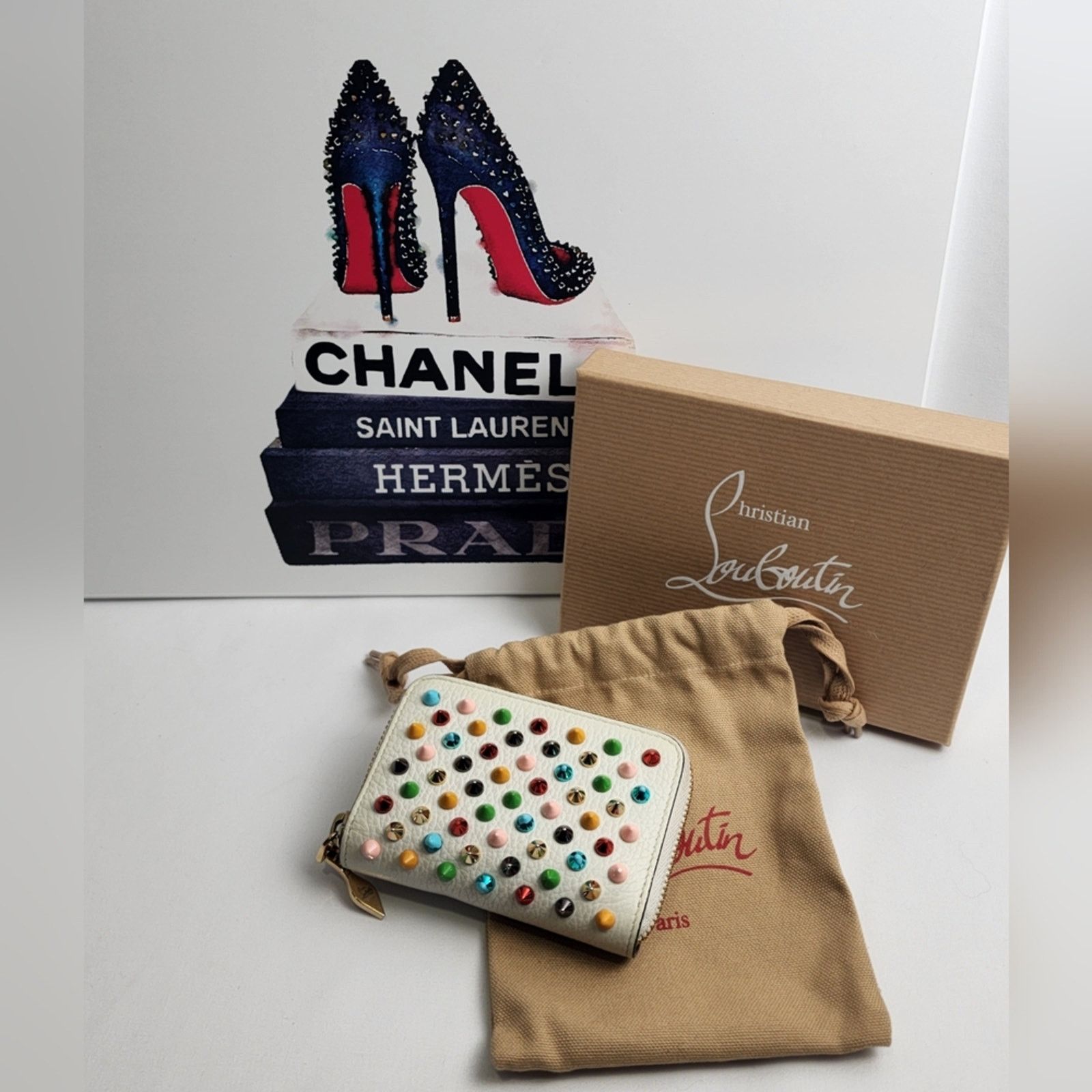 Christian Louboutin Christian Louboutin Multicolor Stud Panettone Spikes Wallet Size ONE SIZE - 1 Thumbnail