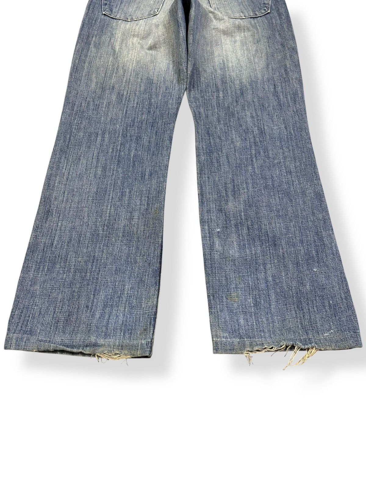 Versace Y2K Versace Jeans Couture Mud Wash Baggy Distressed Jeans Size US 31 - 13 Thumbnail