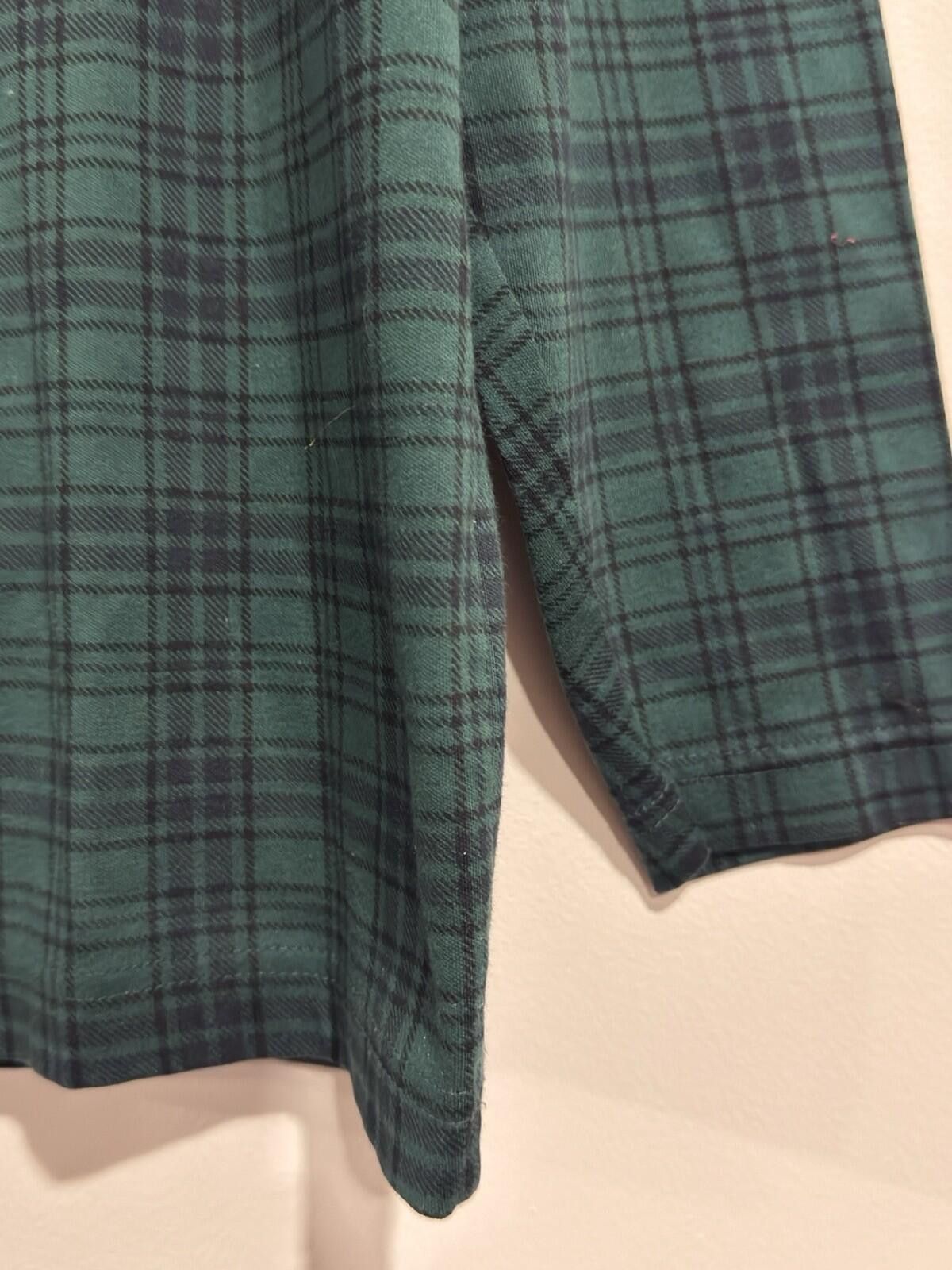 Lands' End Lands End Turtleneck Cotton Black Green Plaid shirt M(10-12) Size M / US 6-8 / IT 42-44 - 9 Thumbnail