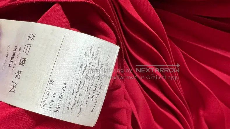 Valentino Valentino Mulberry silk red dress long skirt Size S / US 4 / IT 40 - 9 Thumbnail