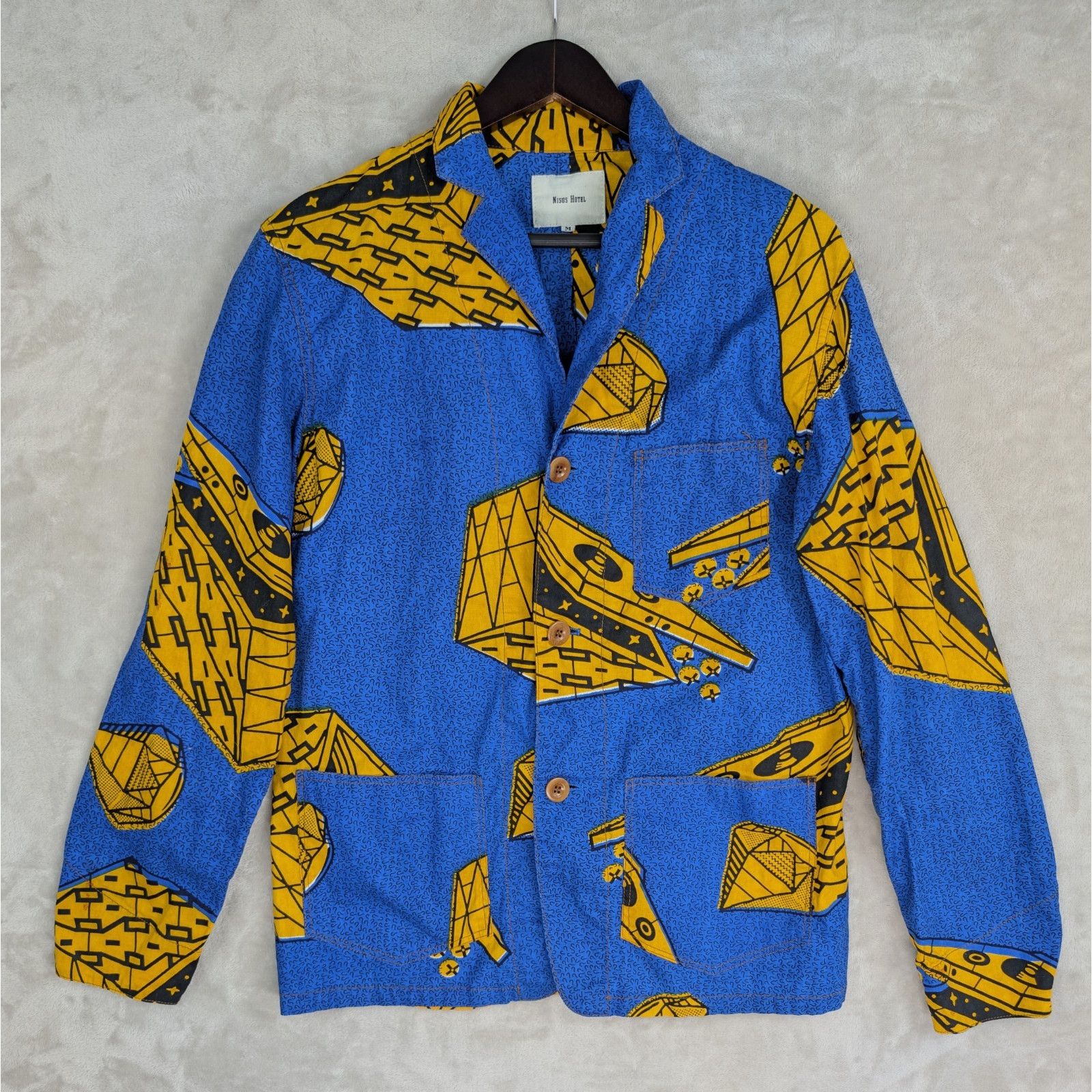 Other Nisus Hotel Japan African Wax DJ Turntable Print Shirt Size US M / EU 48-50 / 2 - 2 Thumbnail