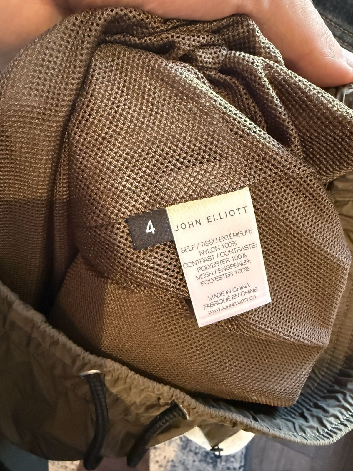 John Elliott Himalayan Nylon Cargo Pants - Olive