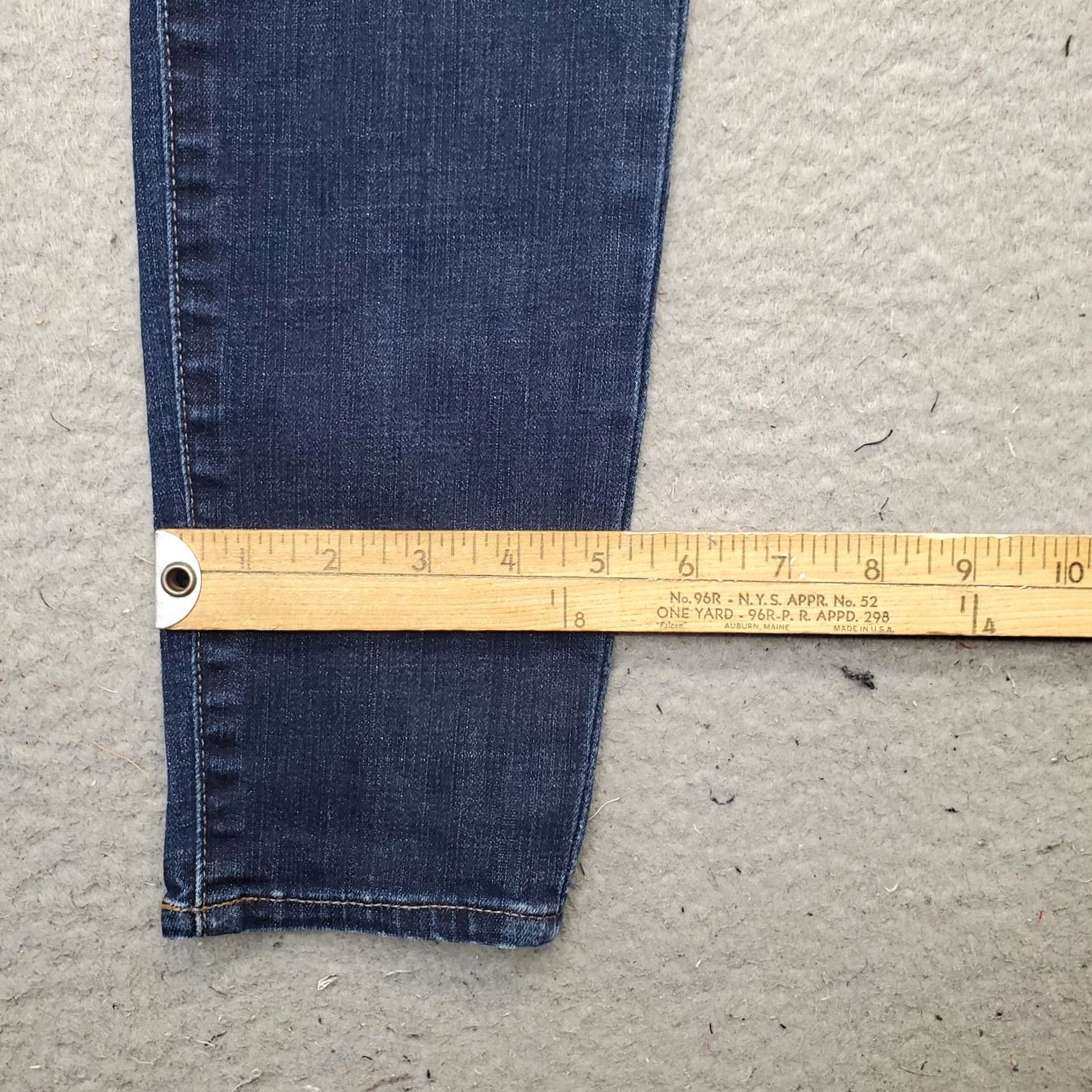 Gap Gap True Skinny Jeans Womens 29 Blue Denim Cotton Faded Stretch 5-Pocket Design Size 29" - 5 Thumbnail