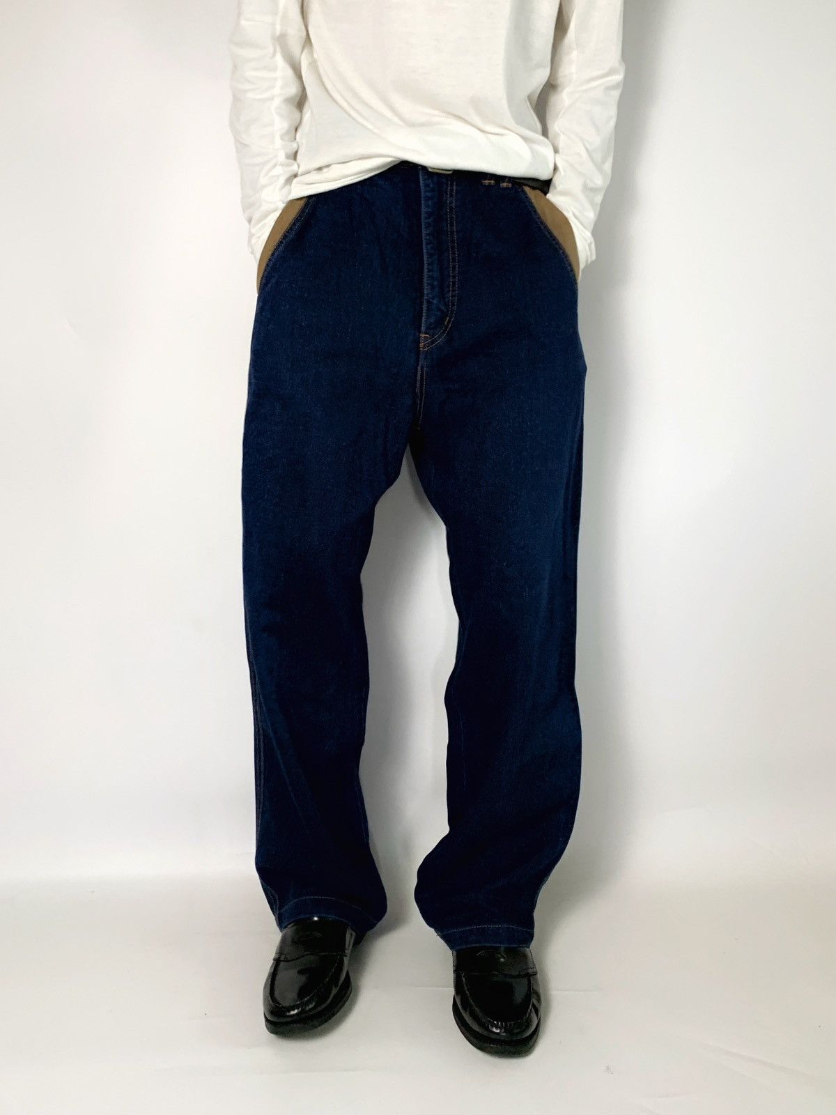 Hardy Amies HARDY AMIES JEANS PANT EMBROIDERY POCKET Size US 30 / EU 46 - 18 Thumbnail