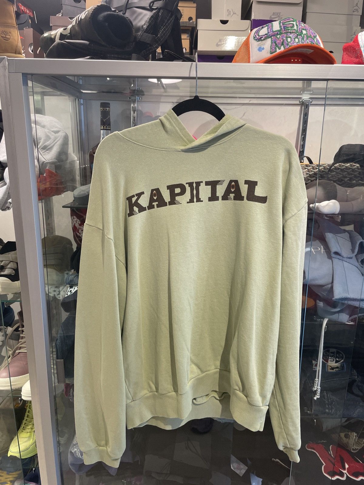 Kapital Logo Hoodie Seafoam Size 3