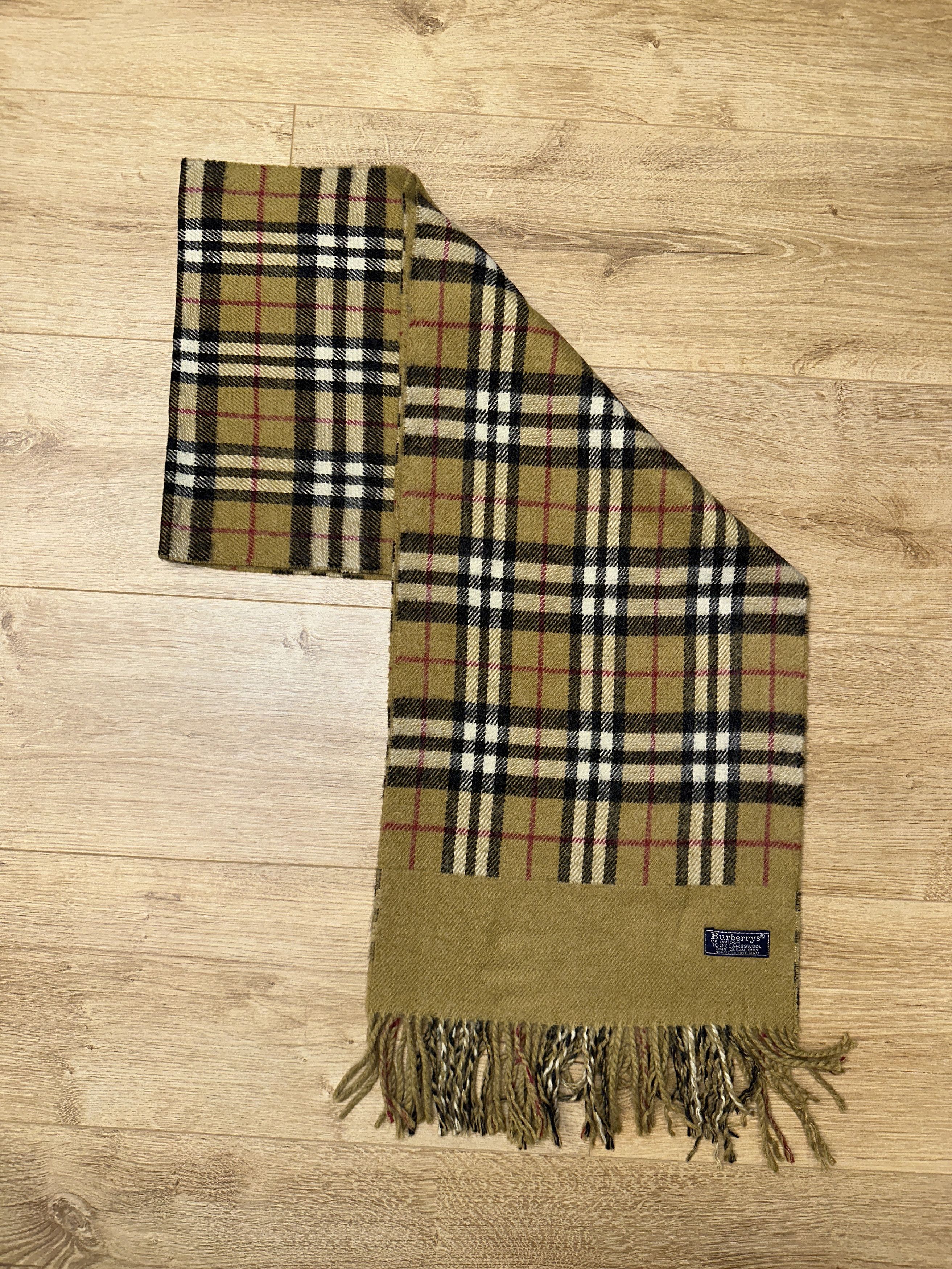 Burberry Burberrys Blue Label Reversible Cashmere 90s Scarf 170x30 Size ONE SIZE - 4 Thumbnail