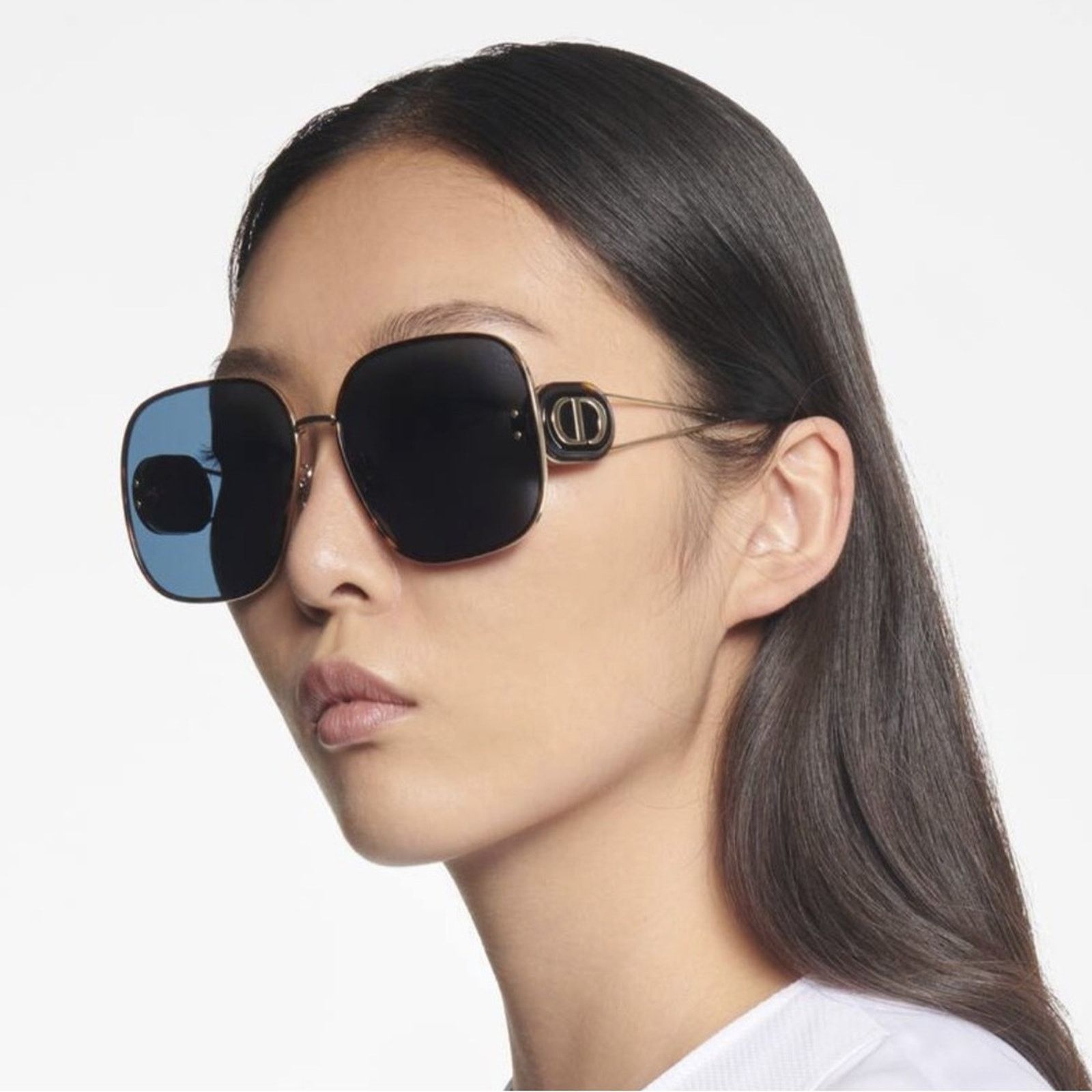 Dior NEW DIOR BOBBY S1U B5B0 Gold Havana/Blue Women Sunglasses Size ONE SIZE - 1 Thumbnail