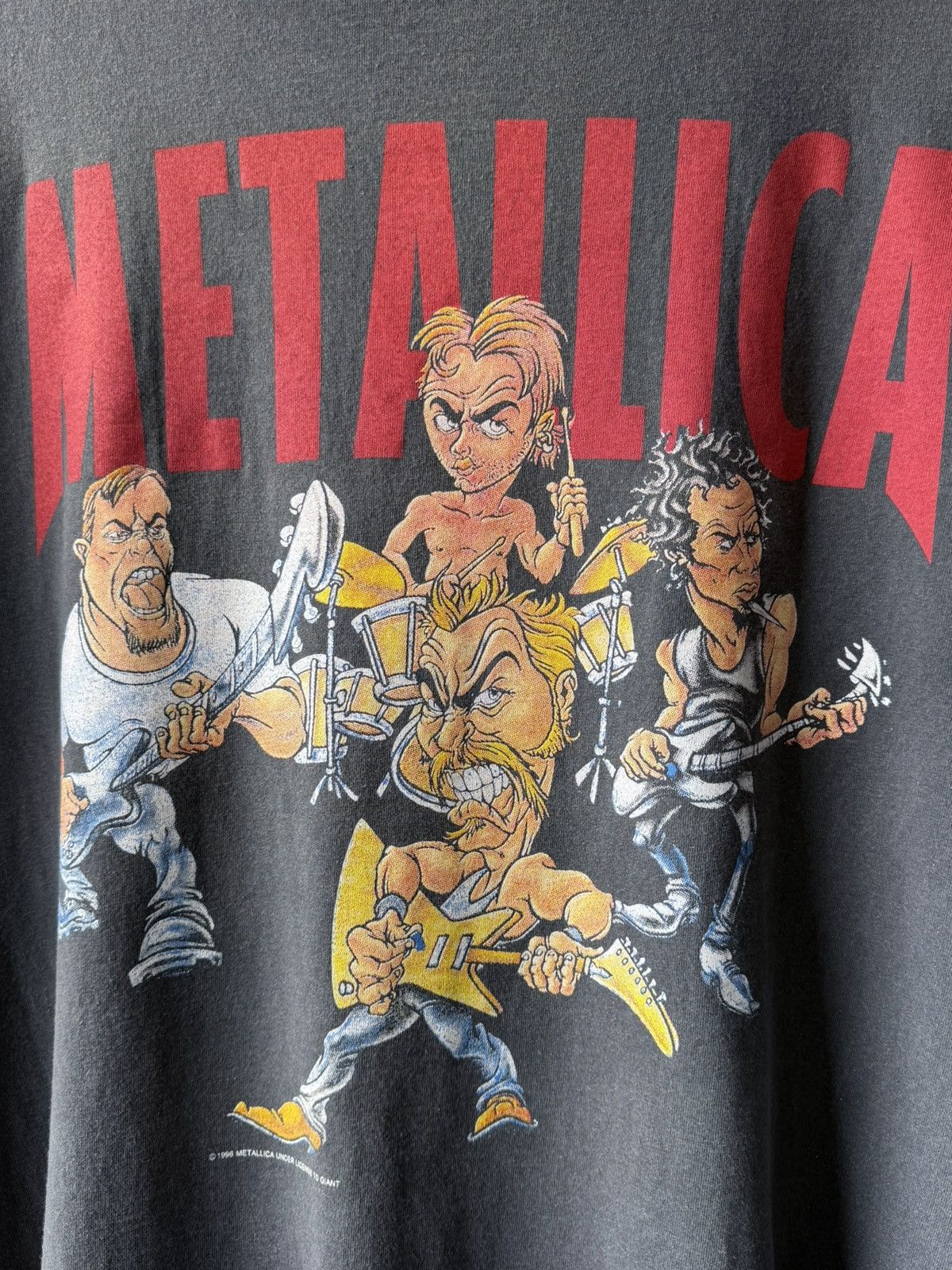 Band Tees Vintage 1996 Metallica Band Tour T-Shirt Tee Size US XL / EU 56 / 4 - 4 Thumbnail