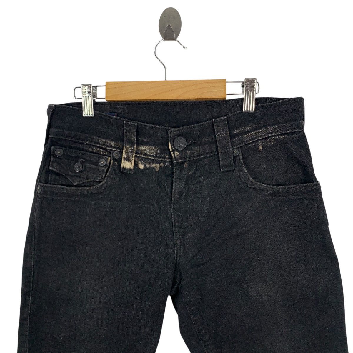 Japanese Brand TRUE RELIGION Japanese Made in USA Denim Jeans Short Pants Size US 28 / EU 44 - 4 Thumbnail
