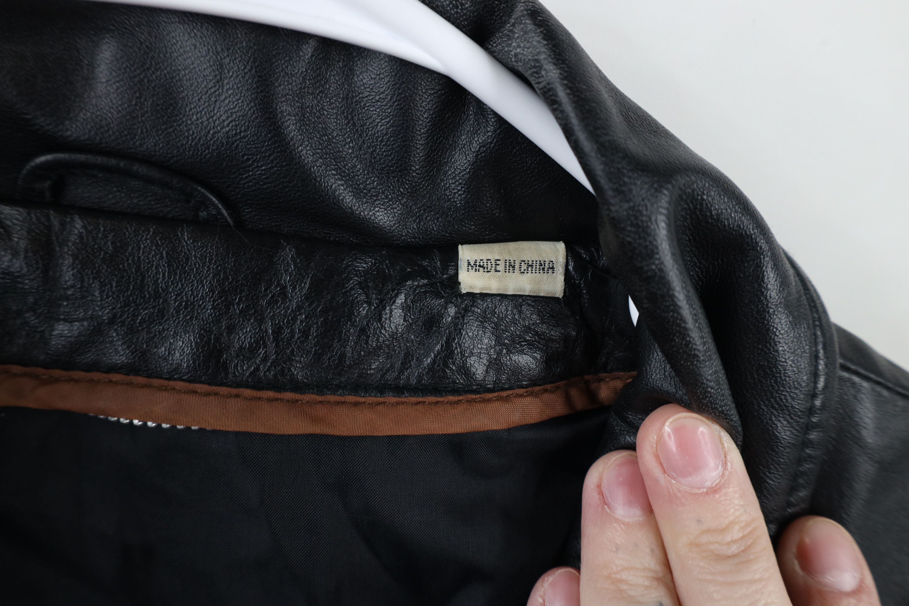 Vintage Vintage 70s Streetwear Leather Button Jacket Black Size US XXL / EU 58 / 5 - 9 Thumbnail