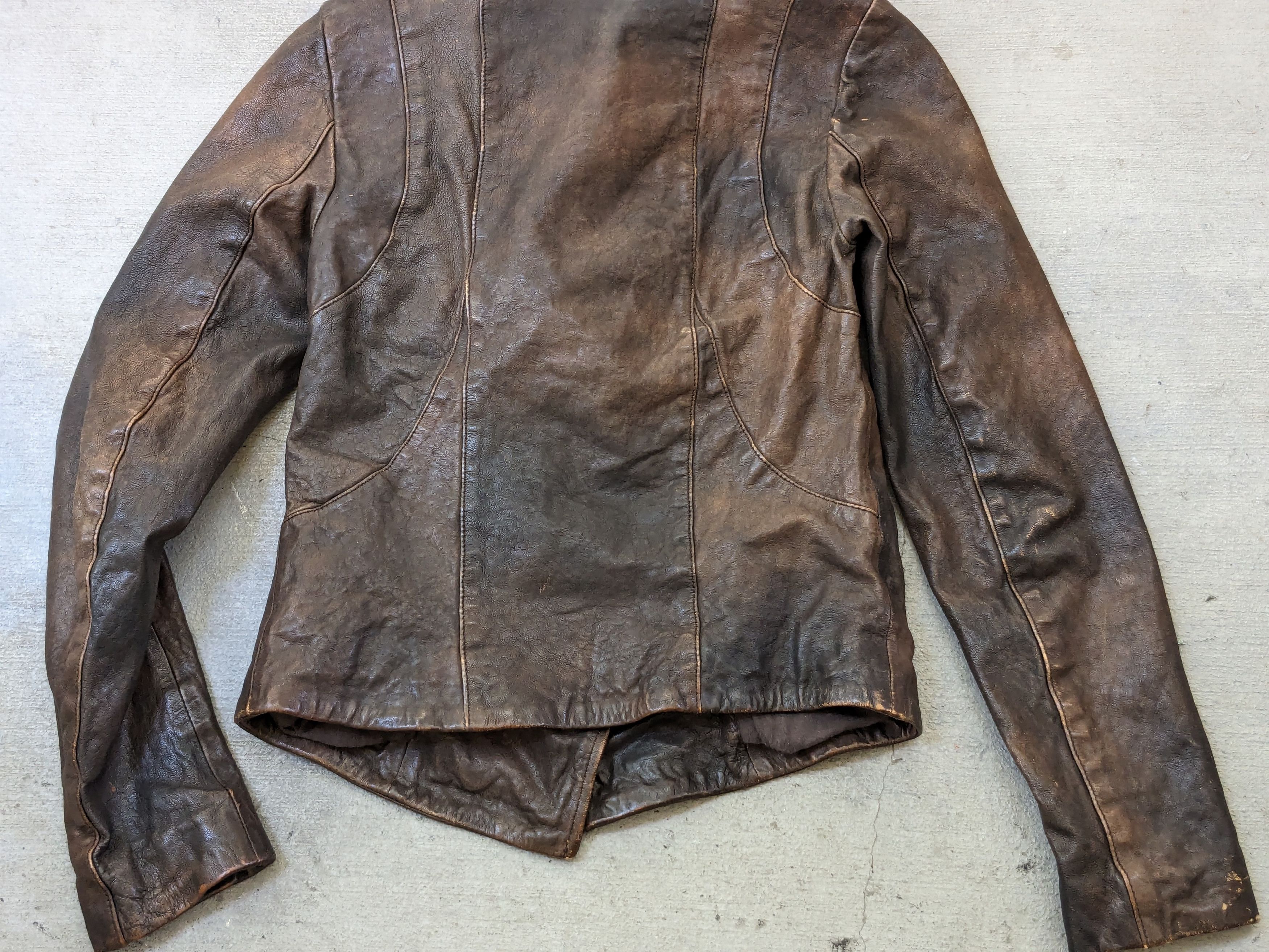 Allsaints Allsaints Leather Jacket Brown Women 6 Asymmetrical Size M / US 6-8 / IT 42-44 - 12 Thumbnail