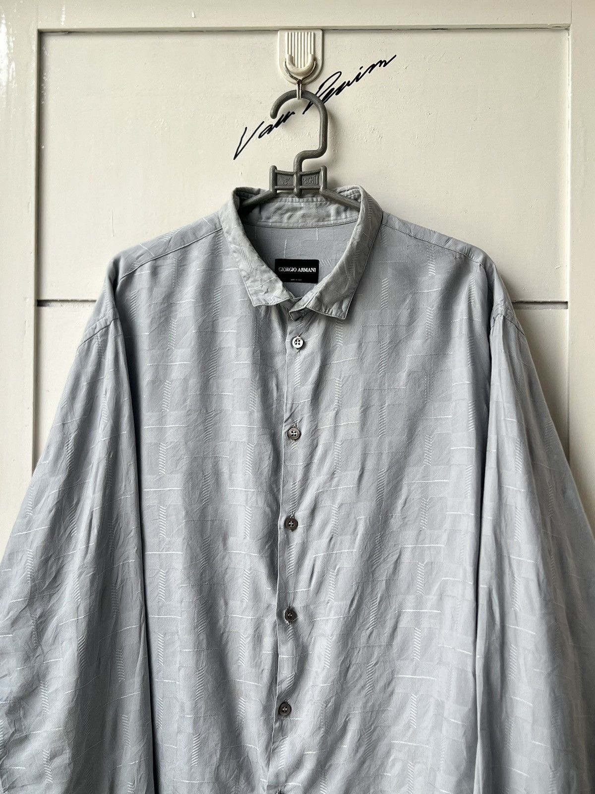 Giorgio Armani GIORGIO ARMANI Grey Shirt Size US L / EU 52-54 / 3 - 2 Thumbnail