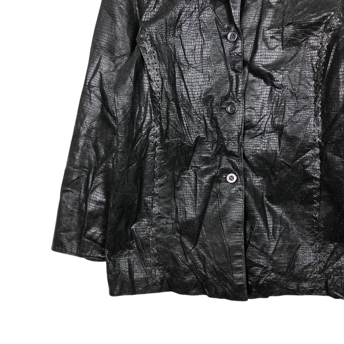 Japanese Brand 📌Vintage Biker Leather Jacket Captious Person Issey Miyake Size US L / EU 52-54 / 3 - 5 Thumbnail