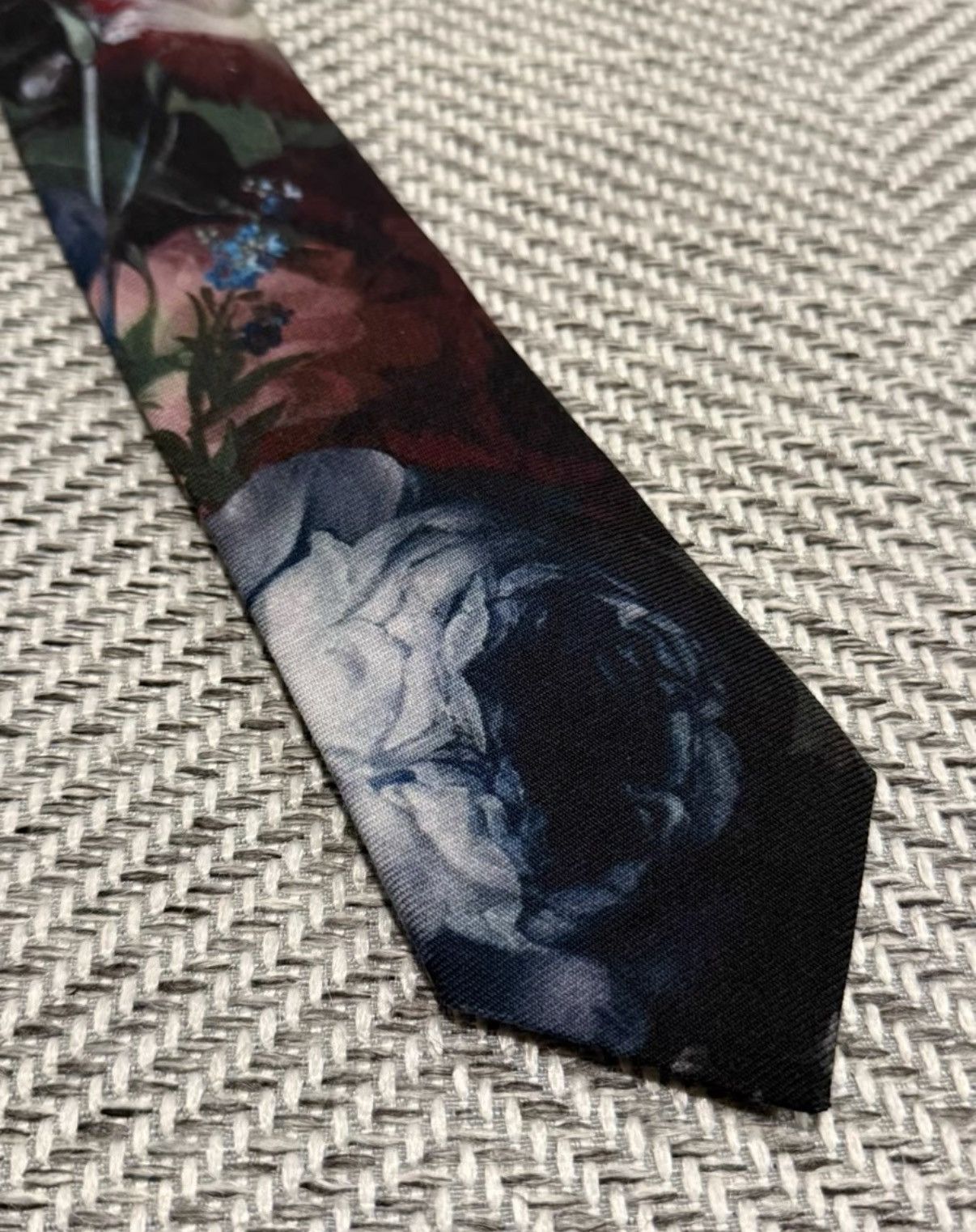 Lad Musician Lad Musician Blue Rose Floral Tie K24 Size ONE SIZE - 3 Thumbnail