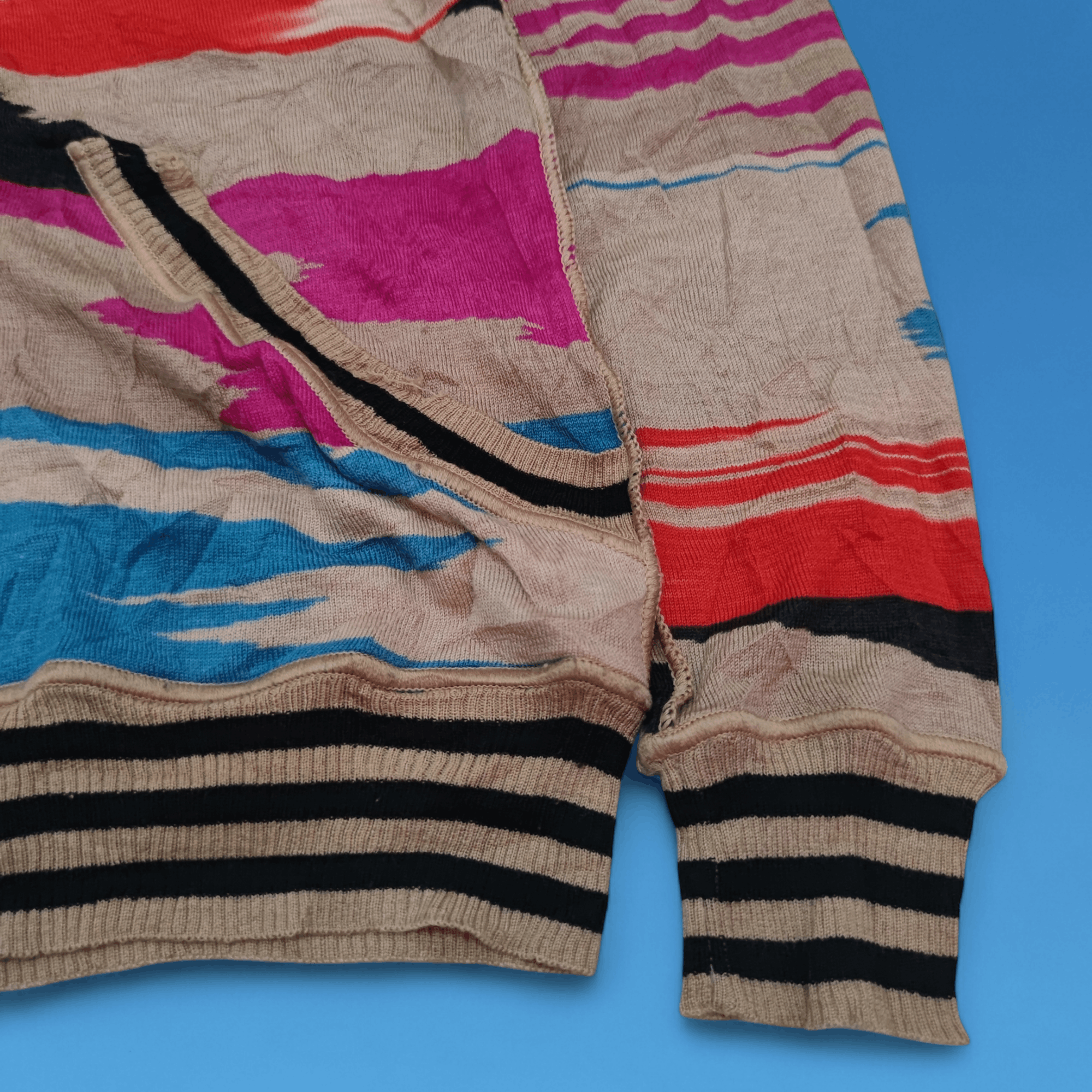 Missoni Rare!! Missoni Nice Design Wool Zip Hoodie Size M / US 6-8 / IT 42-44 - 6 Thumbnail
