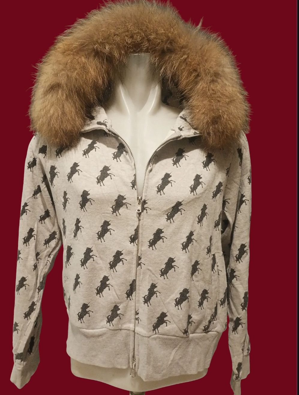 Japanese Brand Rodeo Crowns Fur Zip Hoodie Long Sleeve Size US L / EU 52-54 / 3 - 1 Thumbnail