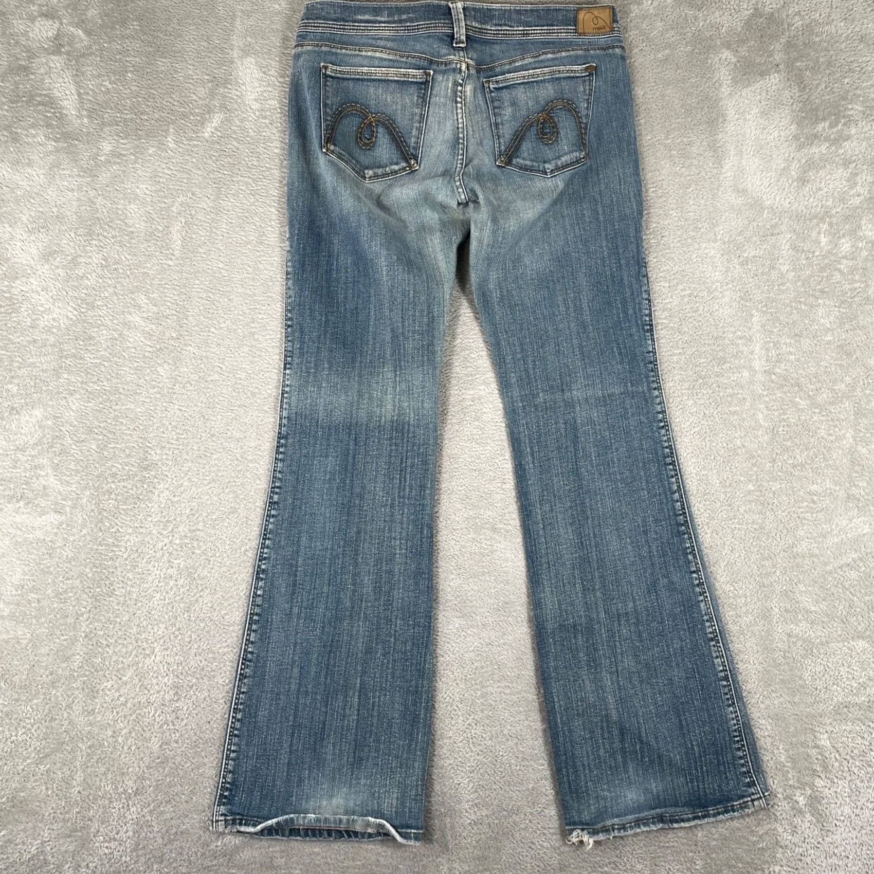 Vintage Mavi Zoe Low Rise Bootcut Jeans Womens 31x32 Blue Denim Y2K Retro 2000s Size 24" / US 00 / IT 34 - 2 Thumbnail