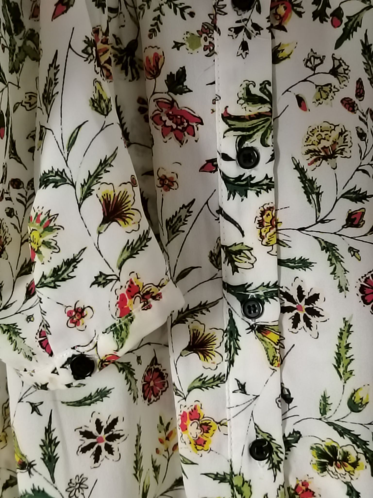 Other Pre-Loved Shirt Women's M Floral Long Sleeve Button Front Size M / US 6-8 / IT 42-44 - 4 Thumbnail