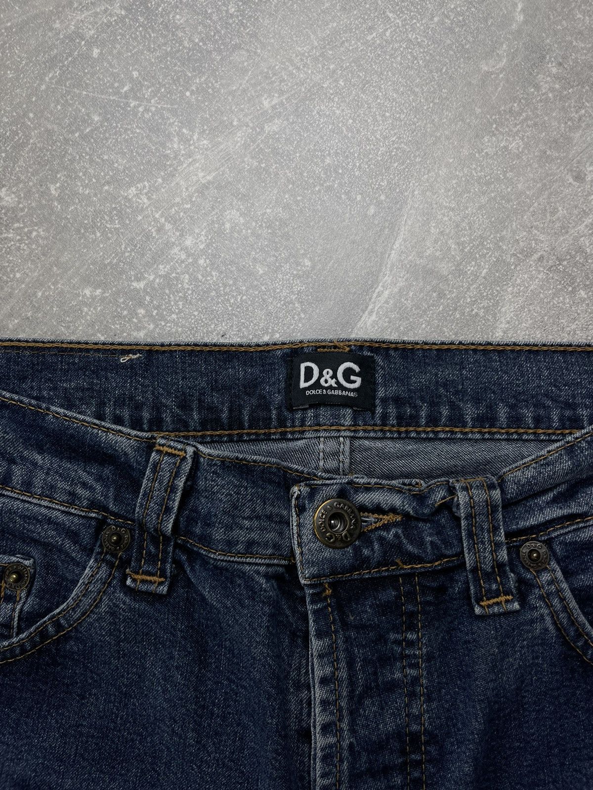 Dolce & Gabbana Vintage Y2K D&G Dolce & Gabbana Denim Jeans Straight Fit Size 32" / US 10 / IT 46 - 10 Thumbnail