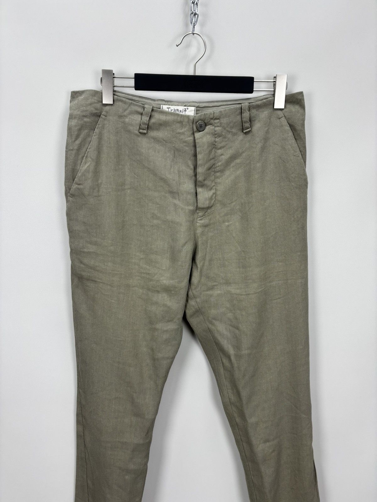 Transit Uomo Mens linen pants Transit Uomo Size L Color Gray Size US 34 / EU 50 - 2 Thumbnail