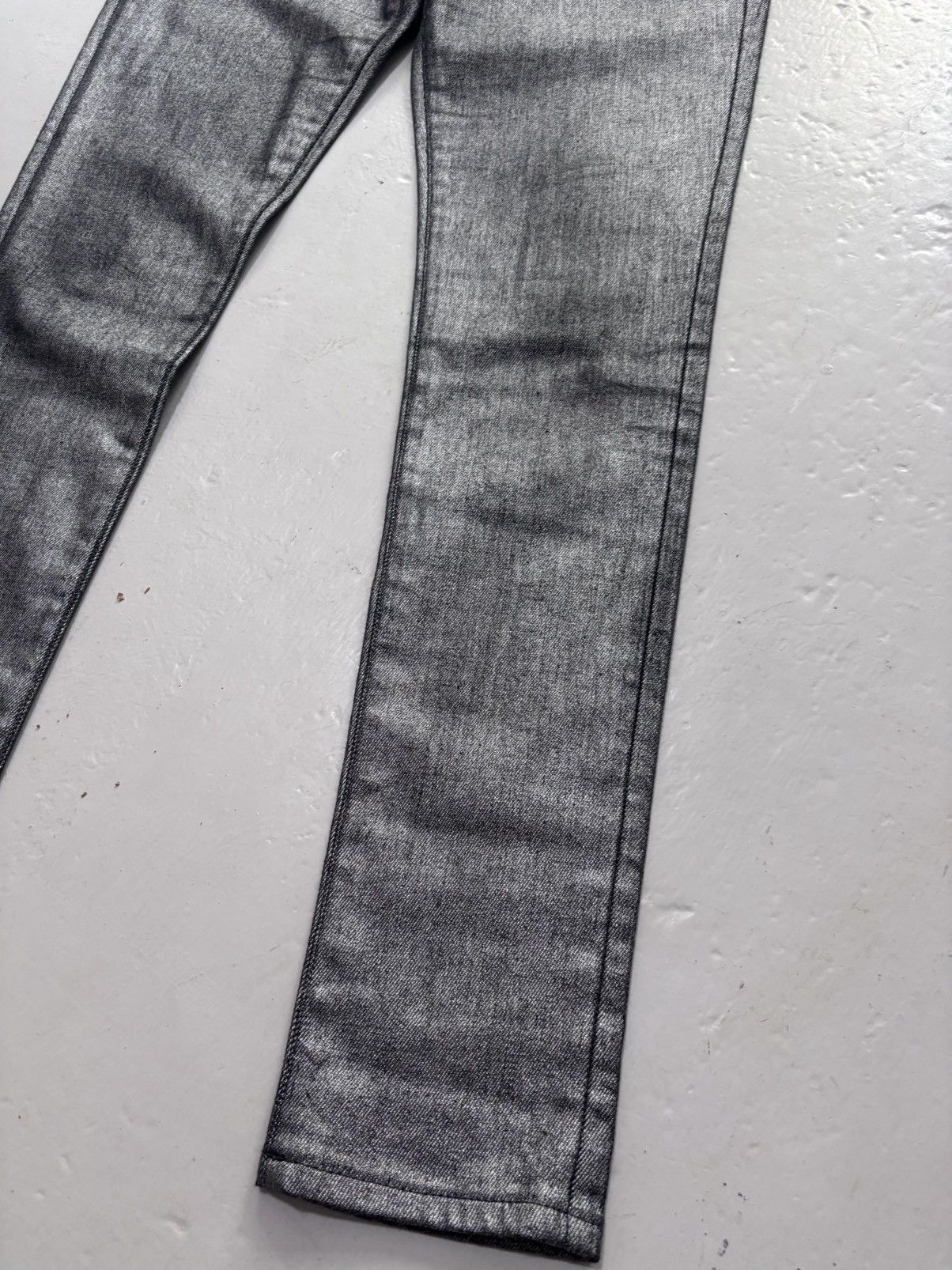 Saint Laurent Paris Silver jeans Size 29" - 4 Thumbnail