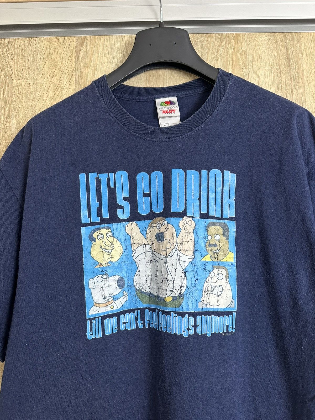 Cartoon Network 🔥 00s Vintage Family Guy 2006 Let's Go Drink Shirt Simpsons Size US XL / EU 56 / 4 - 1 Thumbnail