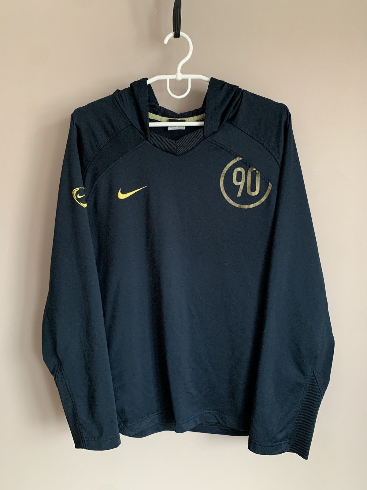 Vintage Nike Total 90 Vintage Football Hoodie Retro Size Small Size US S / EU 44-46 / 1 - 1 Thumbnail