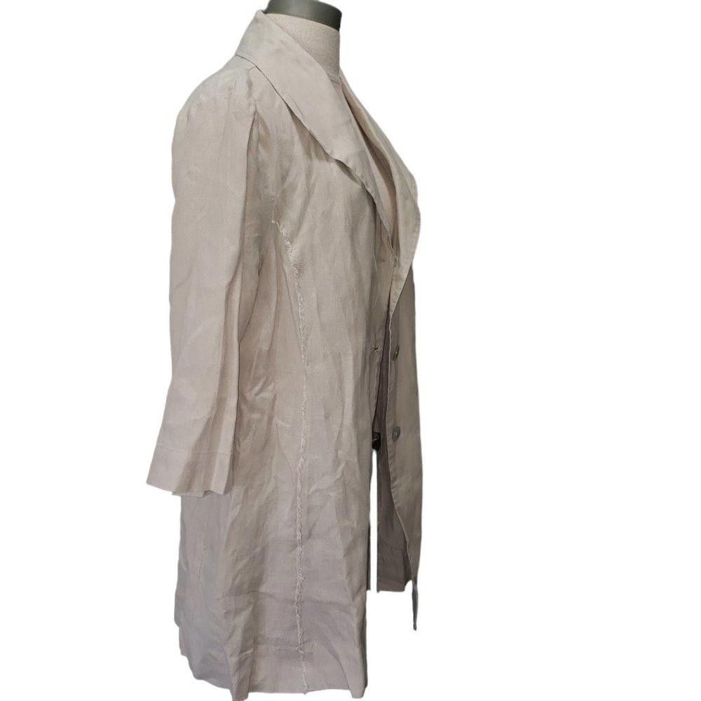 Designer CT399 Saint Tropez West Tan 100% Linen Ladies Jacket XL Size XL / US 12-14 / IT 48-50 - 2 Thumbnail