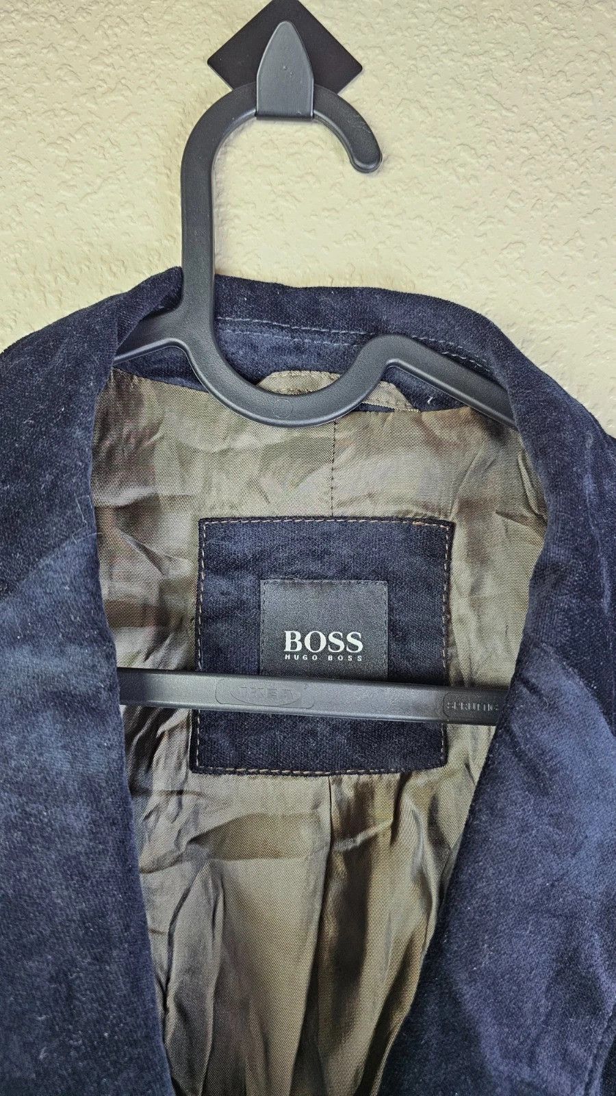 Hugo Boss Hugo Boss Coastus1-W Velvet Blazer Navy Blue 40R Size 40R - 3 Thumbnail