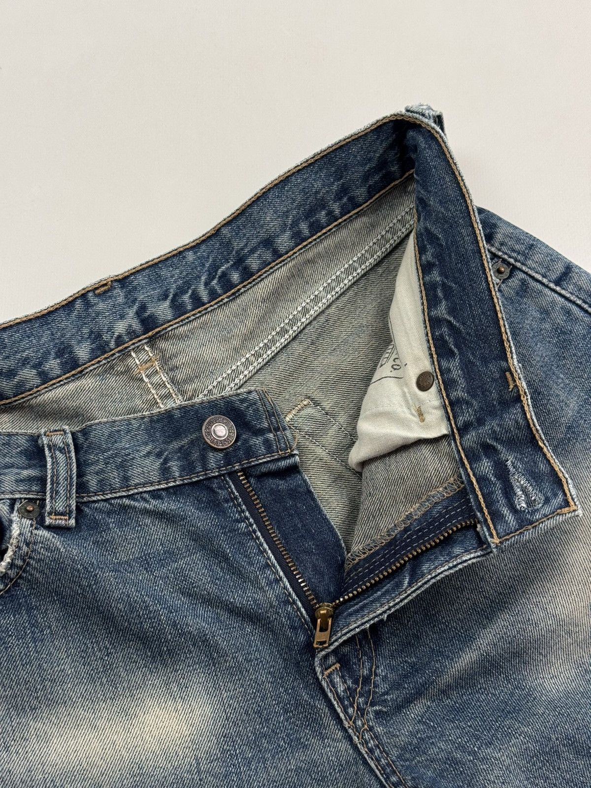 Levi's Y2K Vintage Levi’s 529 Distressed Flared Women’s Jeans Size 30" / US 8 / IT 44 - 8 Thumbnail