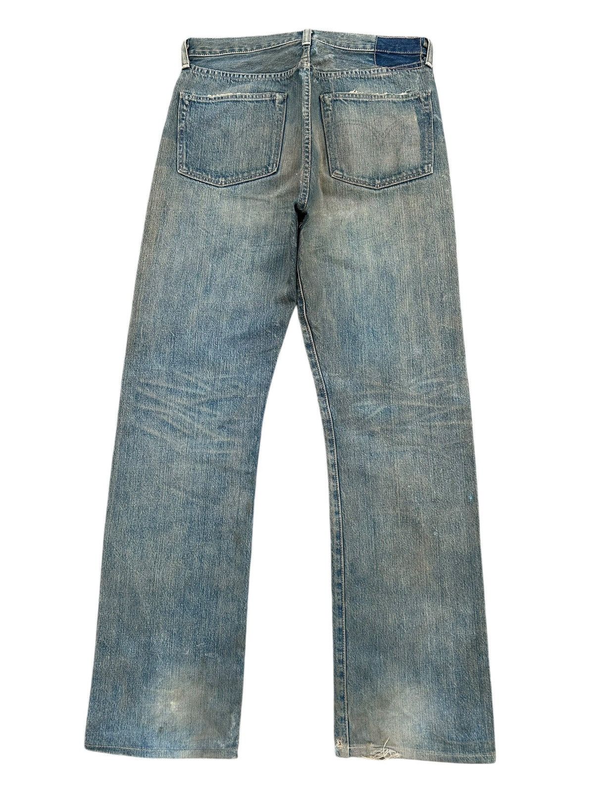 Kapital Thrashed Vintage Levis Big E Selvedge Rusty Faded Denim Jean Size US 31 - 2 Thumbnail