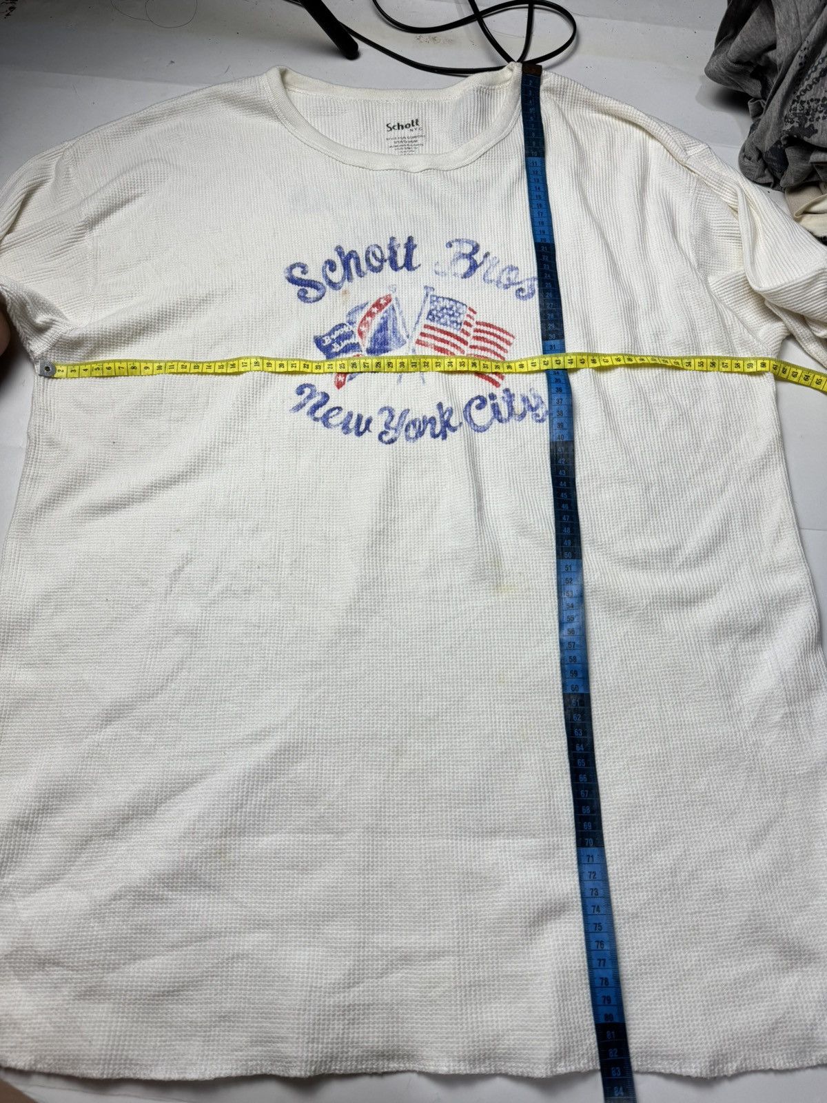 Schott Schott NYC Thermal Long Sleeve American Flag Size US XL / EU 56 / 4 - 7 Thumbnail
