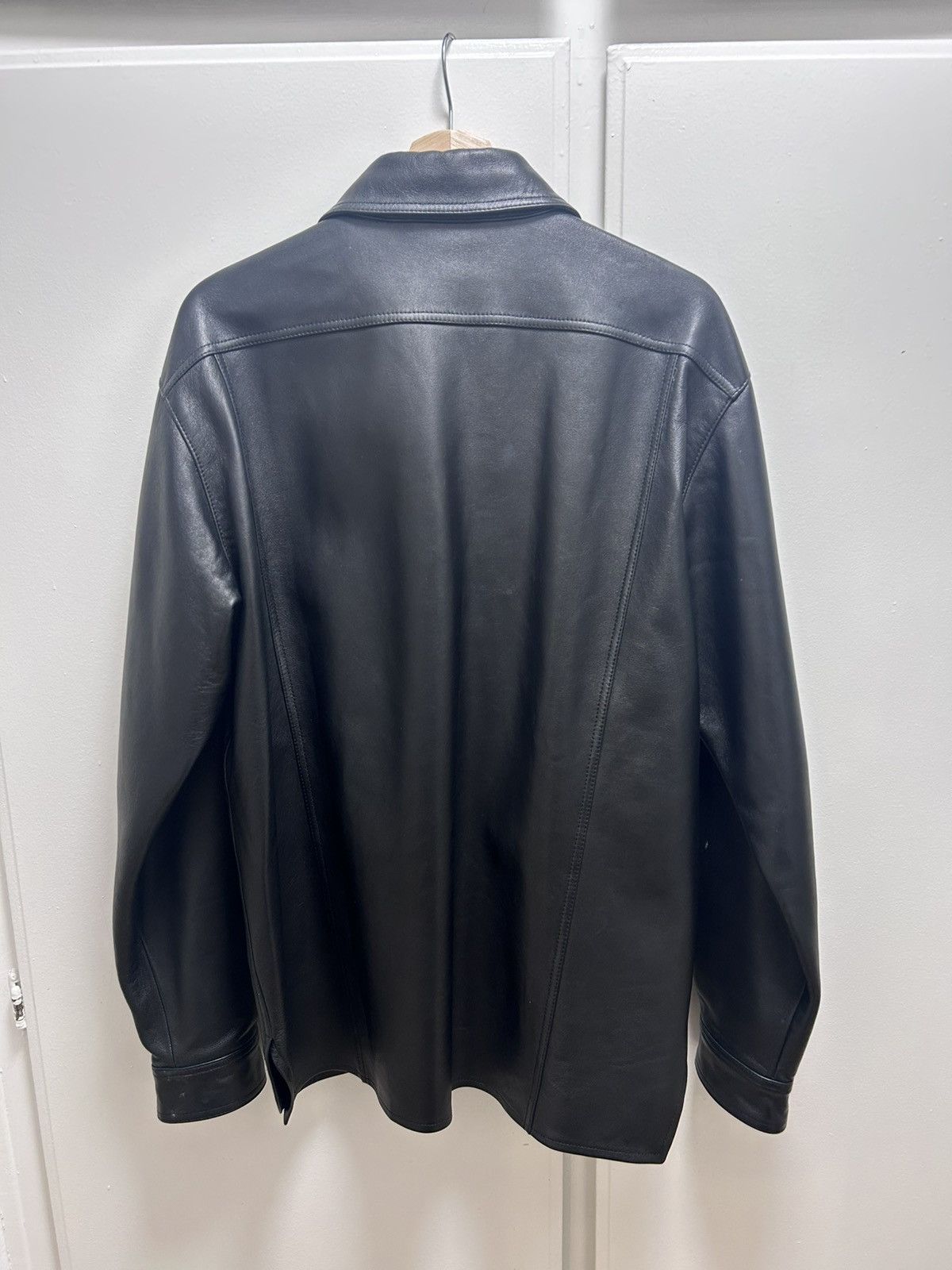 Acne Studios Acne Studios Lamb Skin Leather Chore Jacket Size US L / EU 52-54 / 3 - 2 Thumbnail